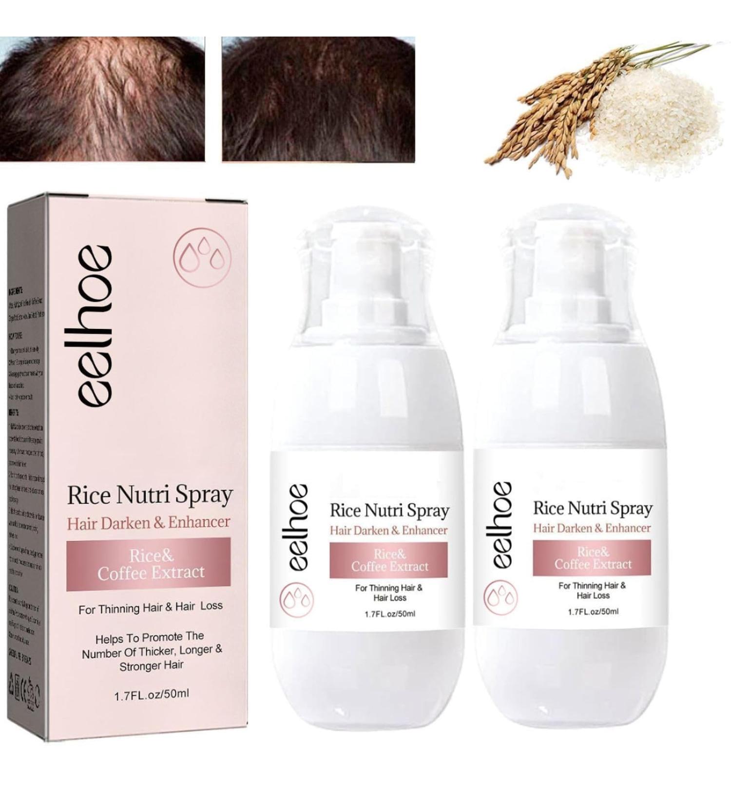 Rice Water Hair Growth Spray for Thinning Hair - 2PCS Hair Helper - Buy Online on GoSupps.com