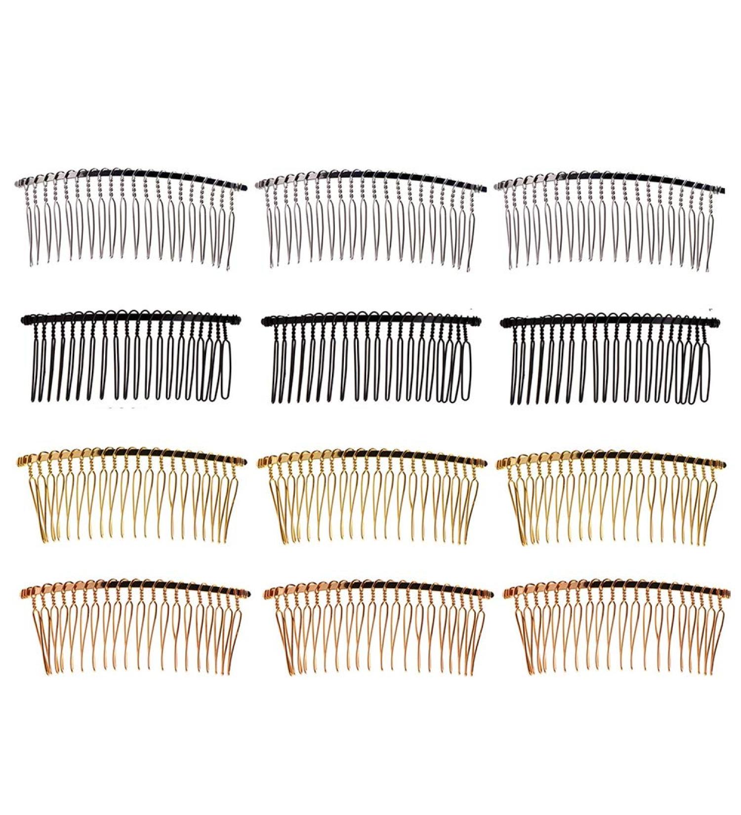 Buy Zero 12-Piece DIY Metal Bride Wedding Comb Set Vintage Handmade Hair Clips for Weddings & Parties - Buy Online on GoSupps.com
