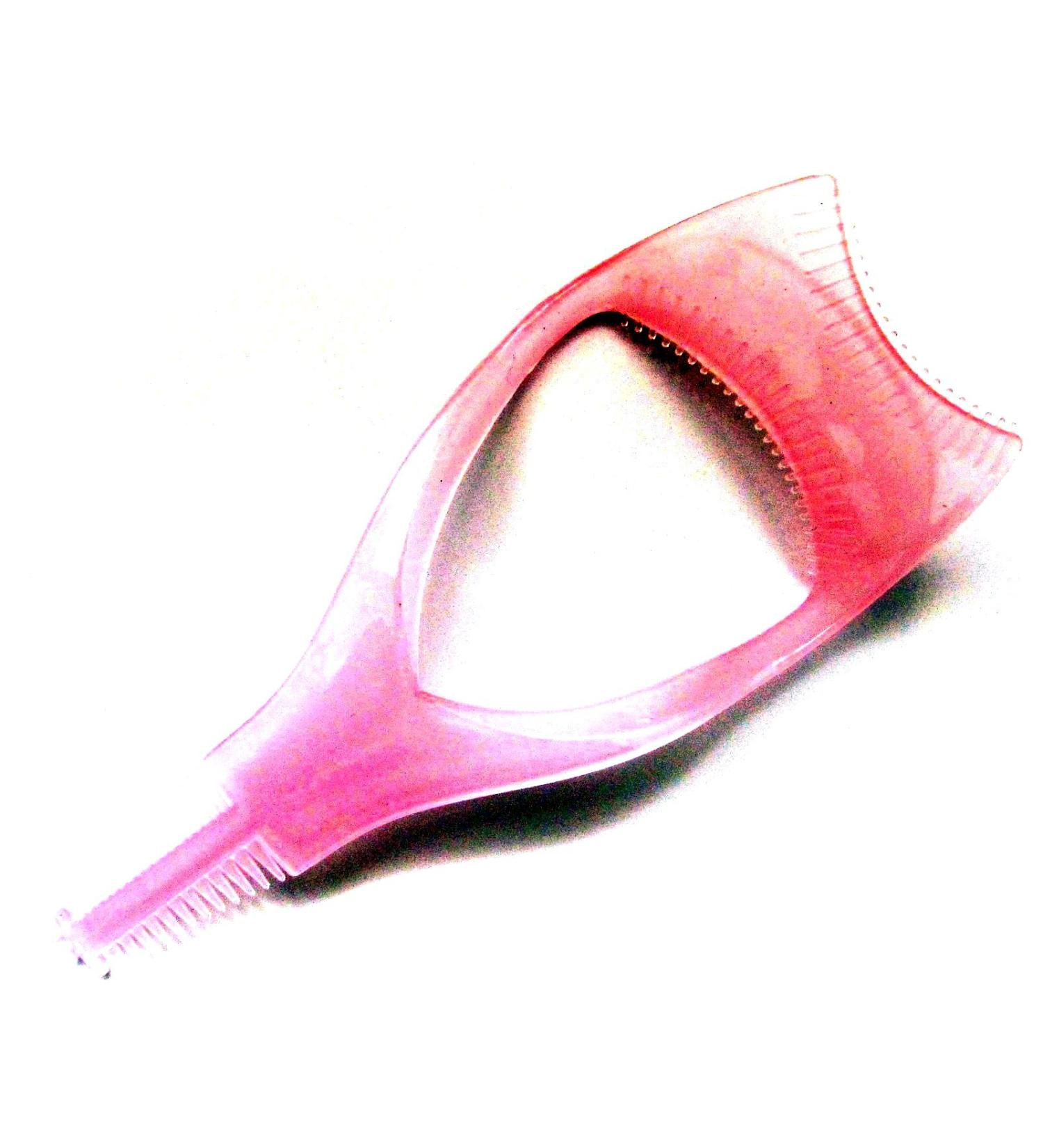 3 in 1 Eyelash Brush Curler Mascara Guard Applicator Tool Stencil Shield Guide