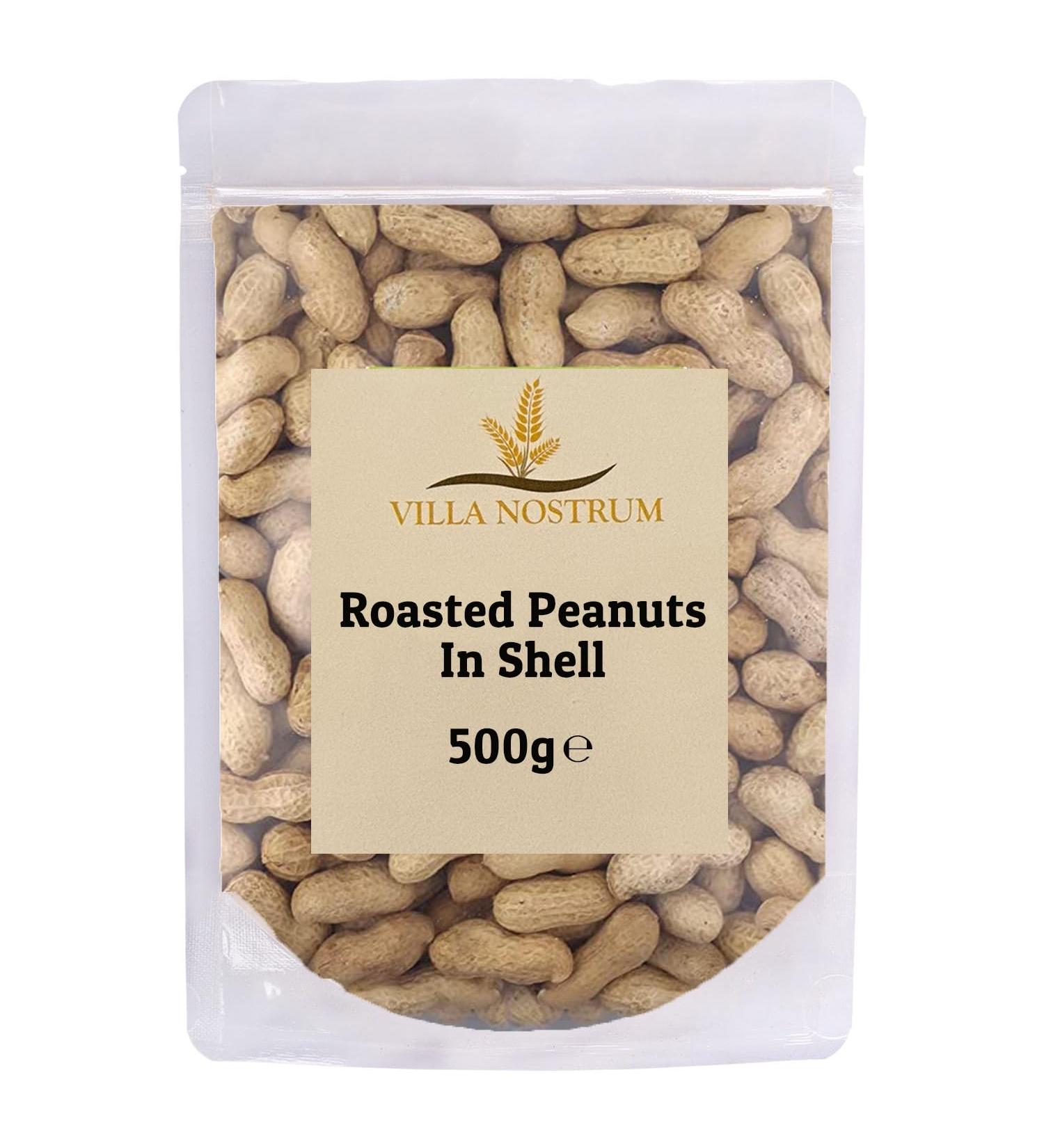 Roasted Peanuts in Shell (Monkey Nuts) 500g by Villa Nostrum