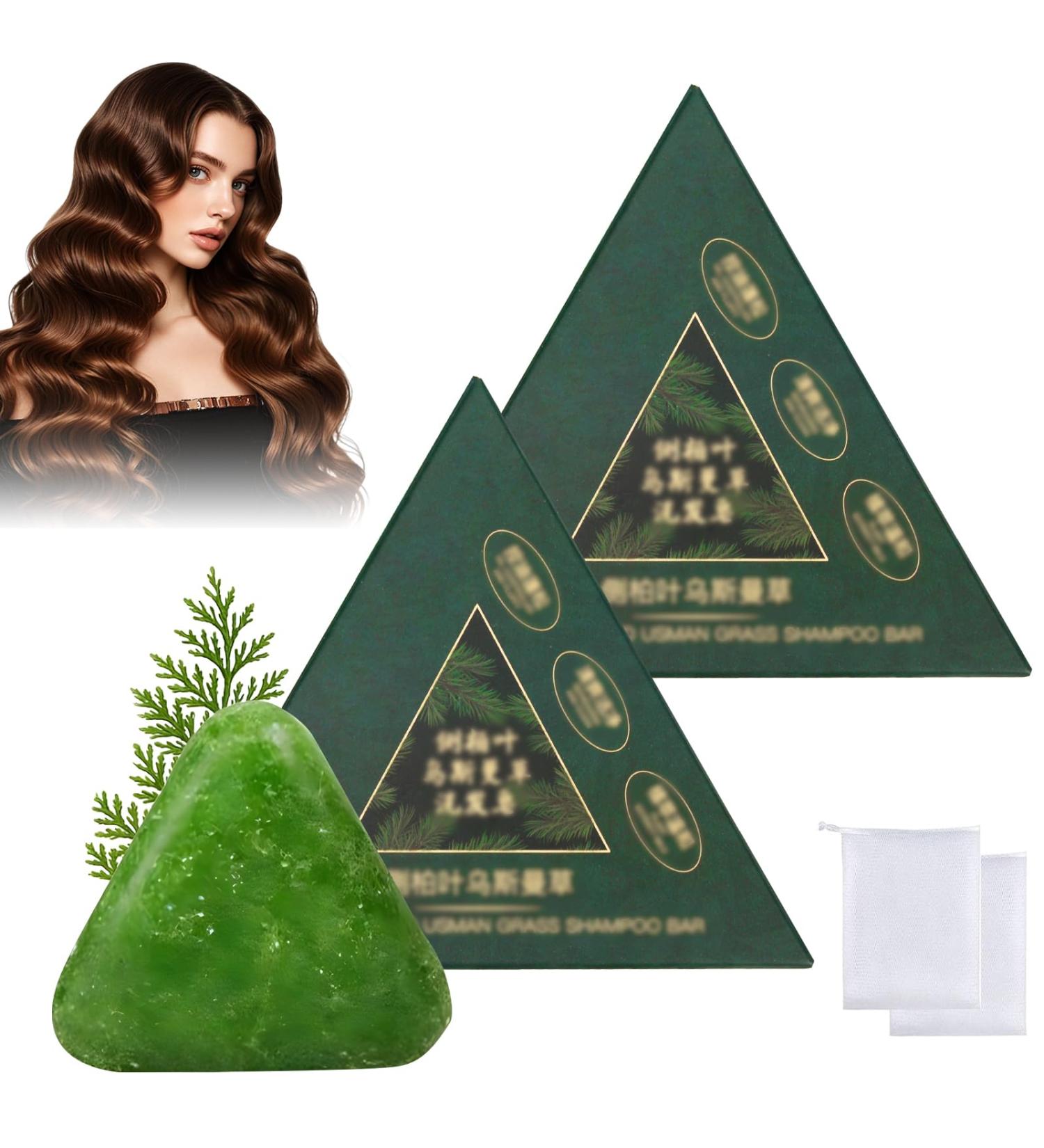 Yizemay Nature Seven Green Soap Bar Usman Shampoo plantbased solid shampoo with foam net Nature Seven Green Soap Bar strengthens smooth hair gentle cleansing and nourishing care for women and men - Buy Online on GoSupps.com