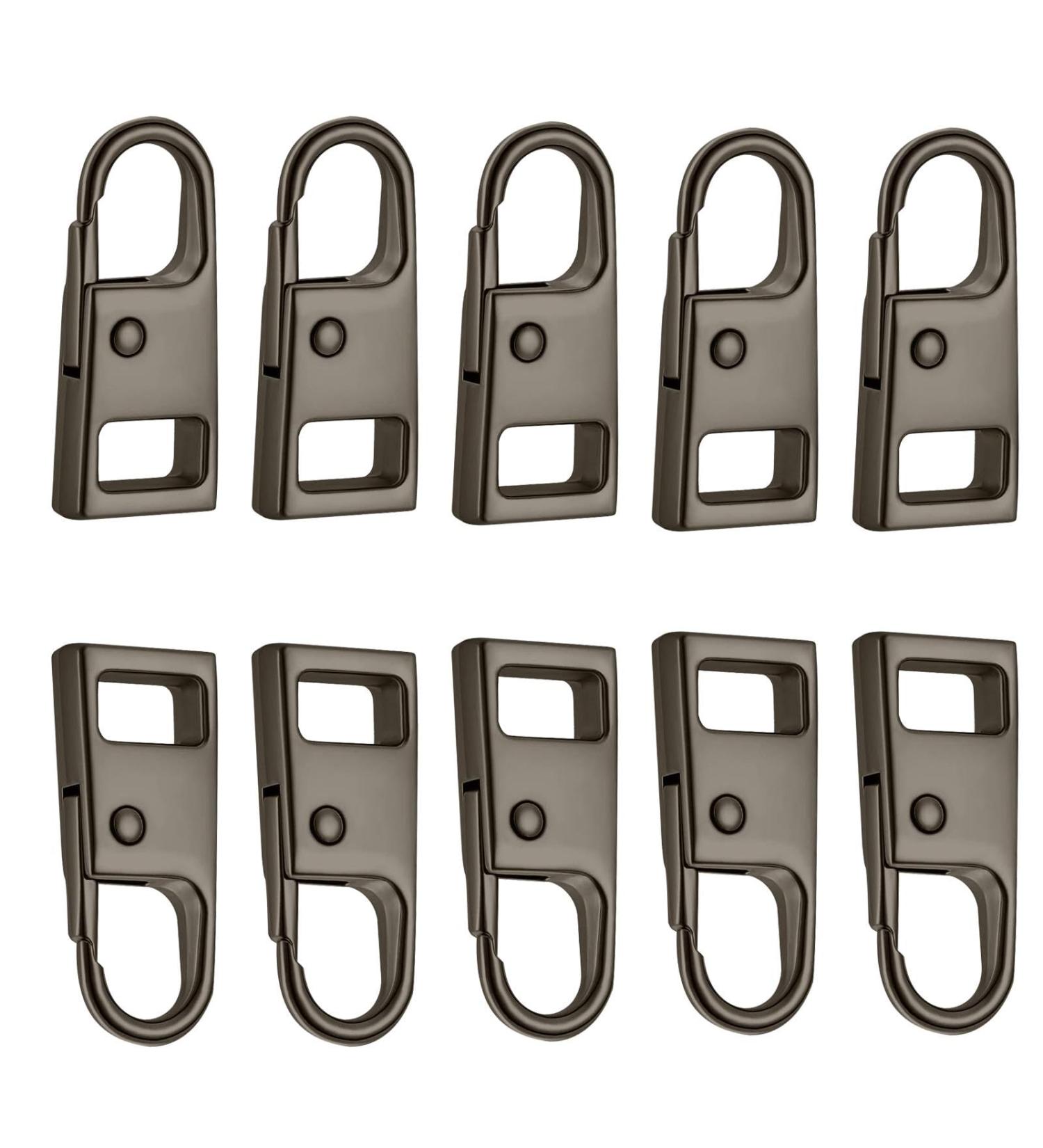 Shakven Removable Zipper Pull Zipper Repair Detachable Metal Zipper Pulls Replacement - Sturdy Removable Zipper Pulls Tab Zipper Handle Mend Fixer for Easy Zipper Repair Black Copper - Buy Online on GoSupps.com