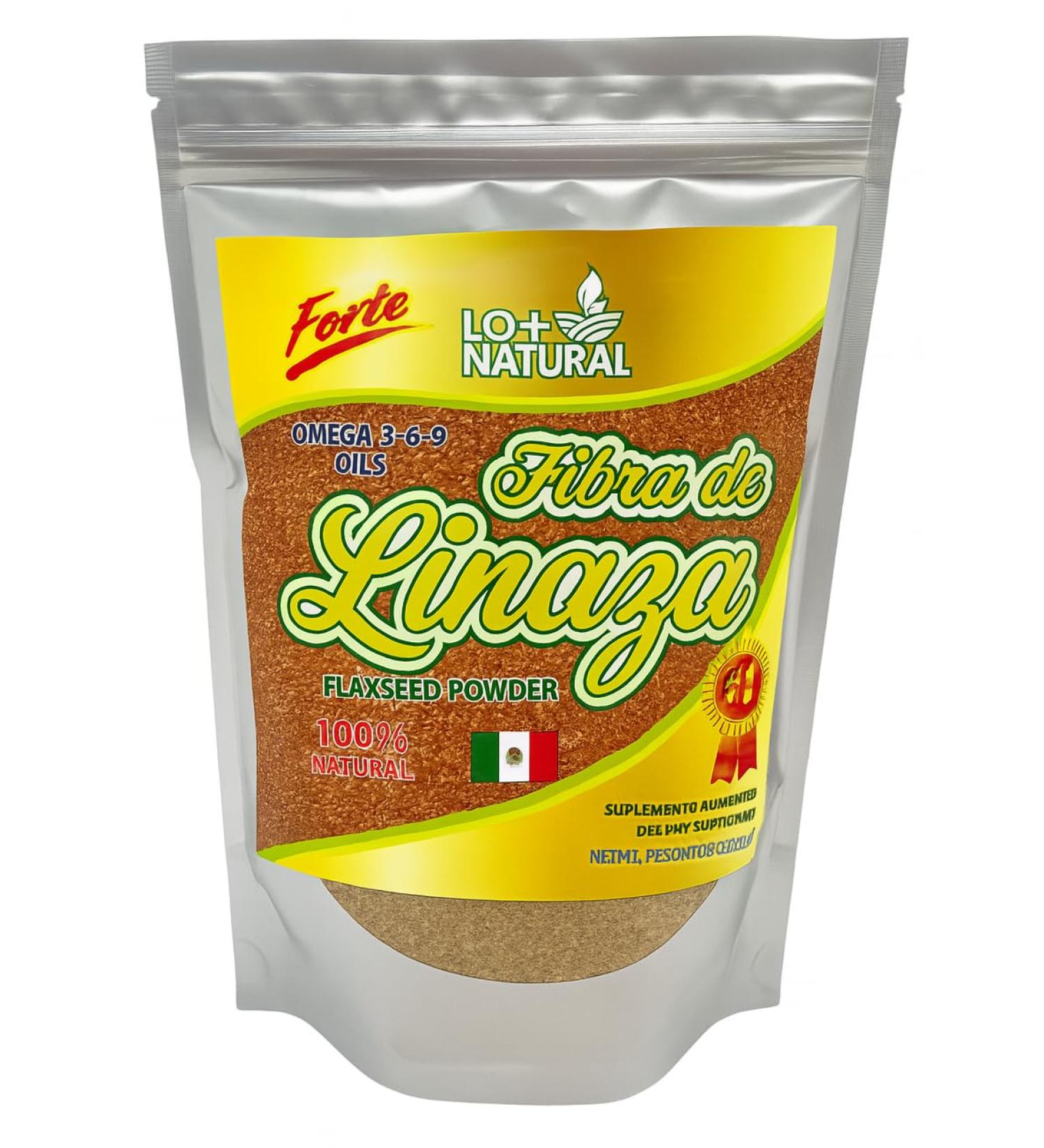 Fibra de Linaza 100% Natural 8oz(227g) FORTE Suplemento Limenticio/ Faxseed Powder Dietary Supplement 8oz (227g)Omega-3 Fiber & Digestive Wellness Vegan Non-GMO Gluten-Free Perfect for Smoothies Oatmeal Yogurt & Sa  - Buy Online on GoSupps.com