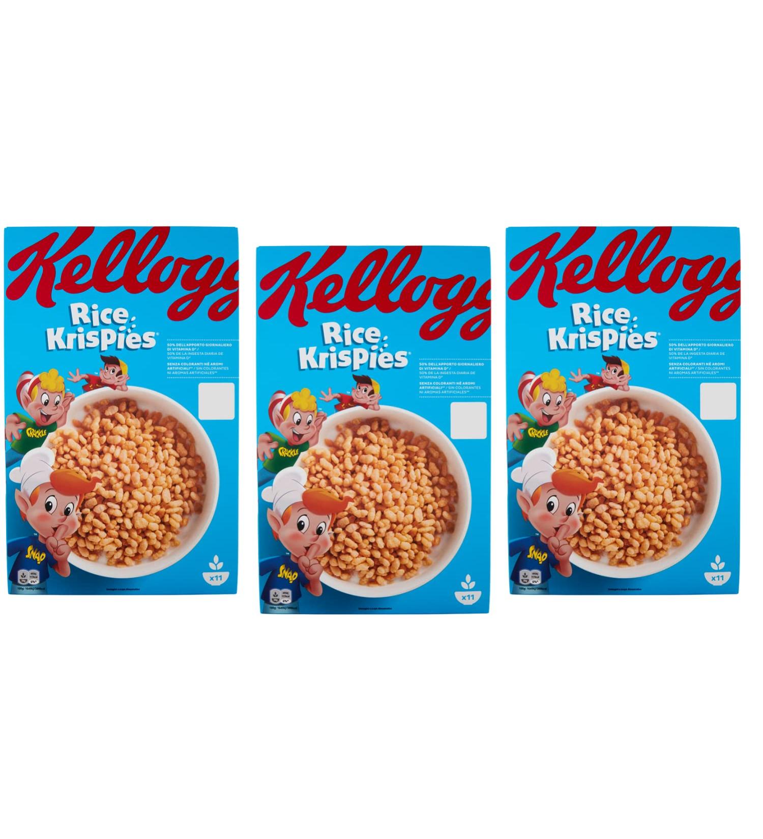 Kellogg's Rice Krispies Puffed Rice with Vitamins and Minerals 340g Pack of Cereal for Breakfast or Snack in Between - Buy Online on GoSupps.com