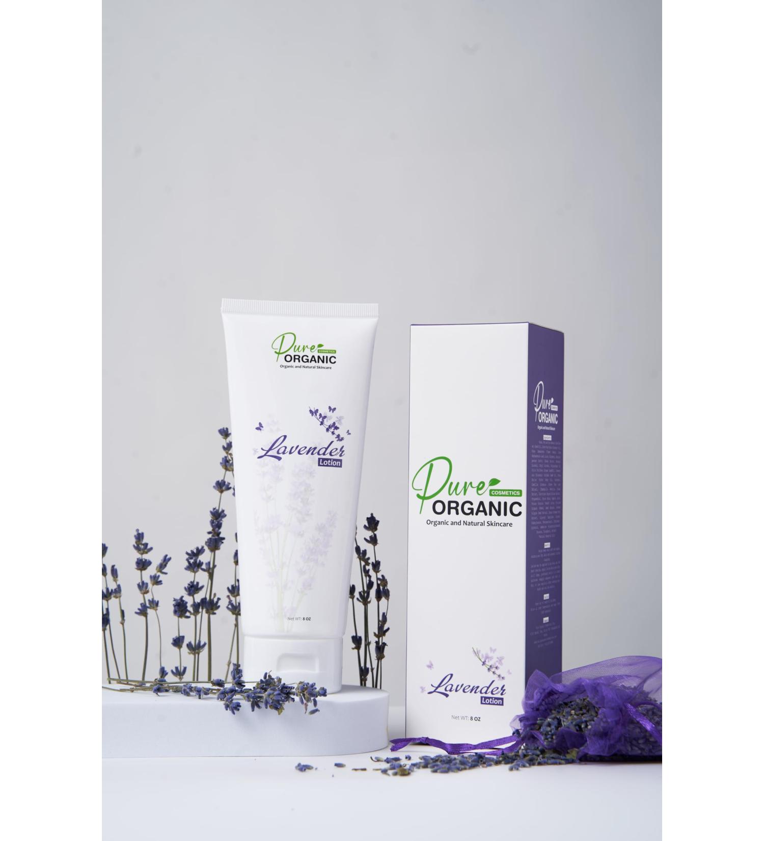 Buy Lavender Organic Body Lotion - Nourishing Moisturizer for All Skin Types | 8oz/240ml - International Shipping Available - Buy Online on GoSupps.com