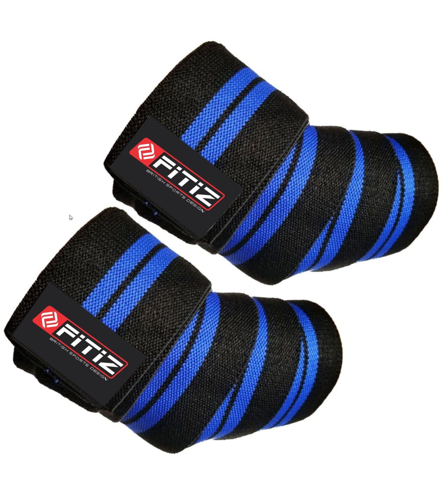 FITIZ Elbow Sleeves - Heavy Duty Support for Weightlifting, Gym, and Cross Training - Blue - Buy Online on GoSupps.com