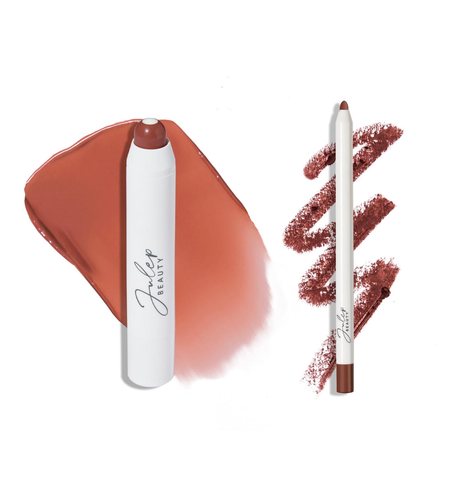 Julep It's Balm: Tinted Lip Balm + Buildable Color Sahra Sunset & With a Trace Retractable Long-Lasting Lip Liner Spiced Clove - Buy Online on GoSupps.com