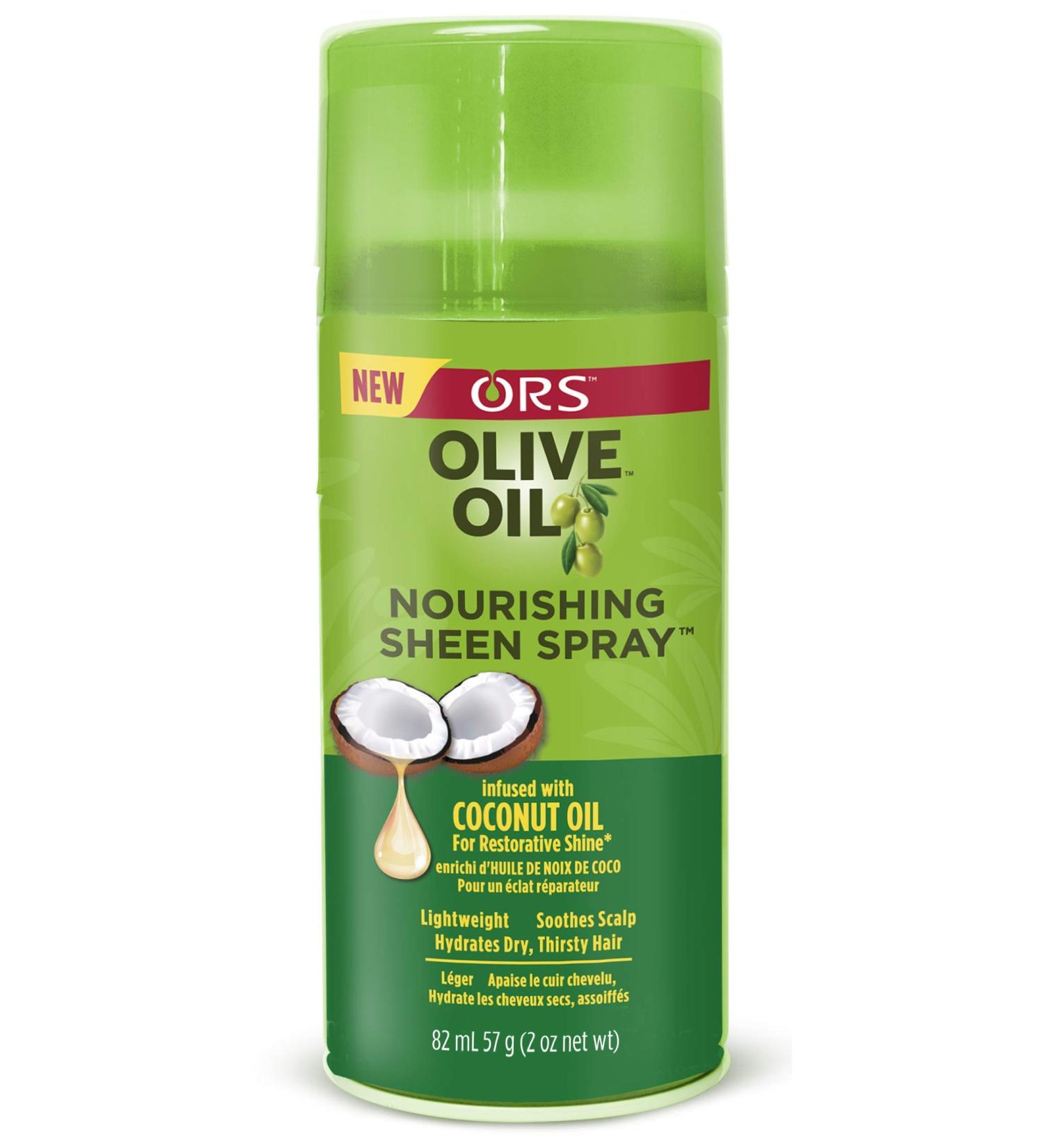 ORS Olive Oil Nourishing Sheen Spray Infused with Coconut for Restorative Shine 2.7 Fl Oz (Pack of 1)