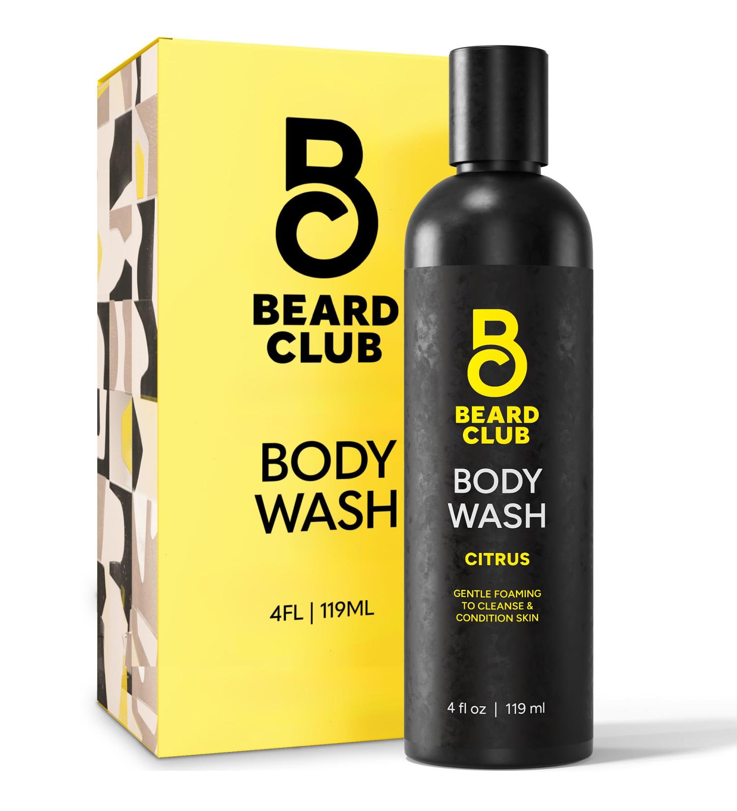 Beard Club Fresh Water Body Wash - Invigorating All-in-One Shower Gel for Men | Deep Cleansing Moisturizing Sulfate-Free with Natural Essential Oils | 4 fl oz - Buy Online on GoSupps.com