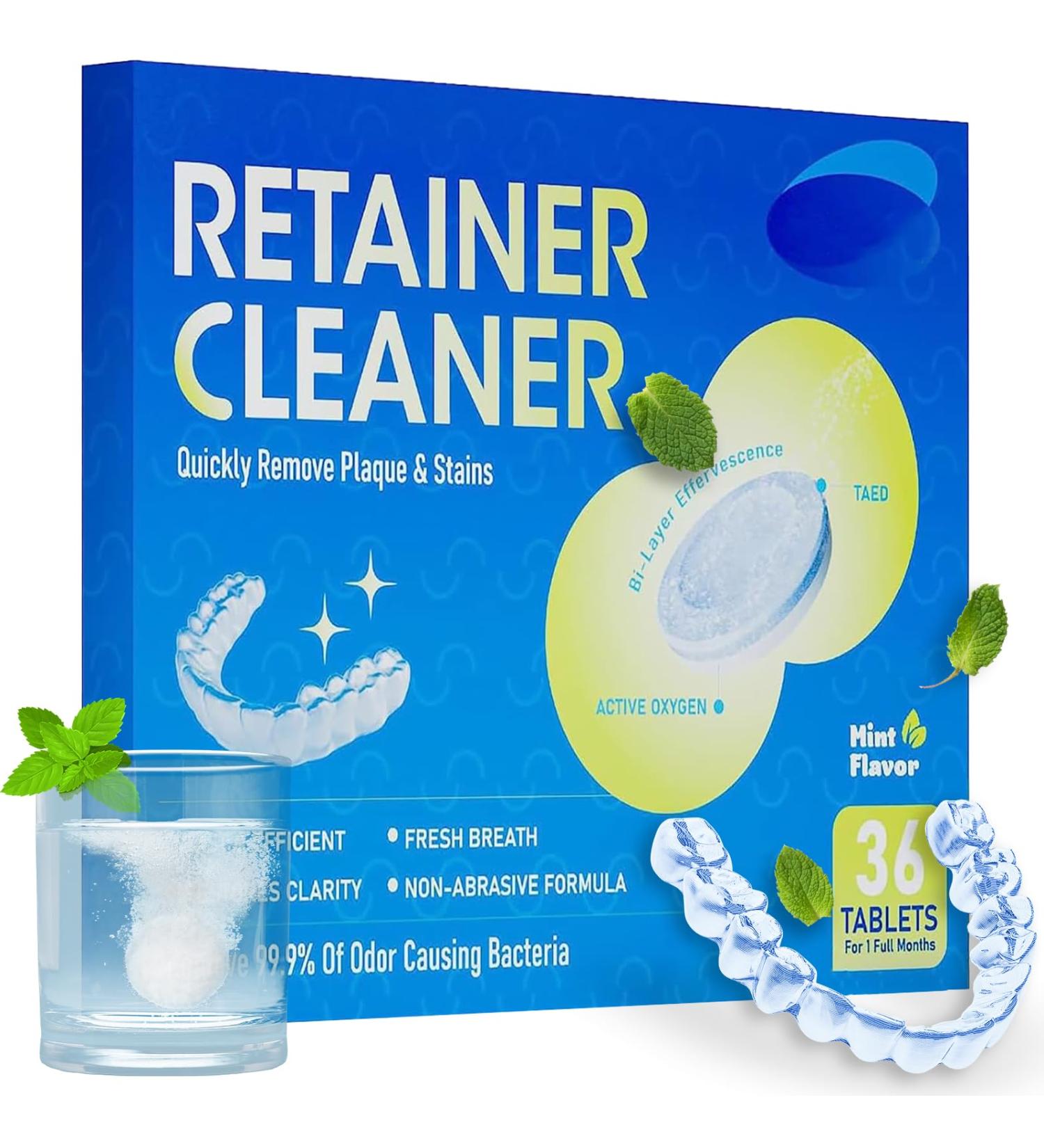 36 Cleaning Tablets for Braces - Stain & Discoloration Removal Perfect for Invisalign & Mouth Guards - Buy Online on GoSupps.com