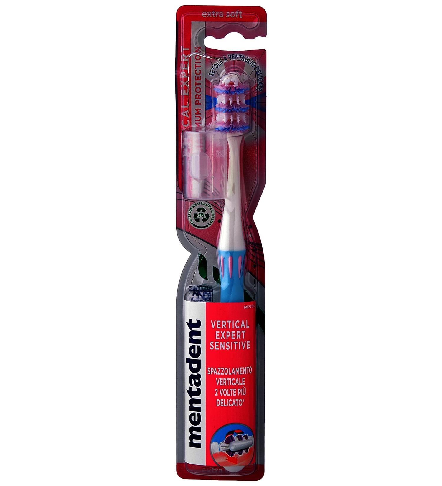 Mental Toothbrush Vertical Soft - Gentle Oral Care for All Ages | International Shipping Available - Buy Online on GoSupps.com