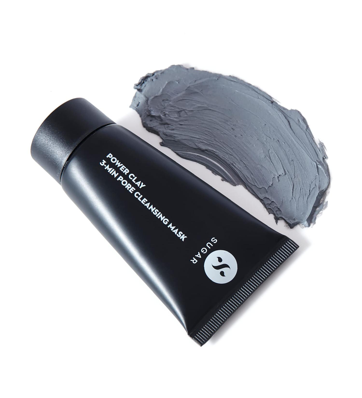 SUGAR Cosmetics Power Clay Pore Cleansing Mask with Charcoal - 50 ml | International Shipping Available - Buy Online on GoSupps.com