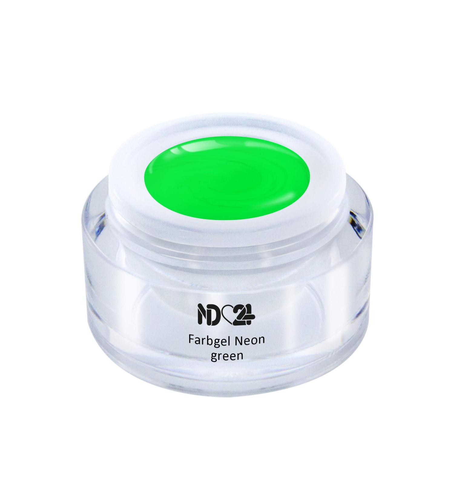 Premium ND24 NAILDESIGN Neon Green Gel - Studio Quality UV/LED Gel for Gelails - Vegan High Pigmentation Made in Germany (5ml) - Buy Online on GoSupps.com