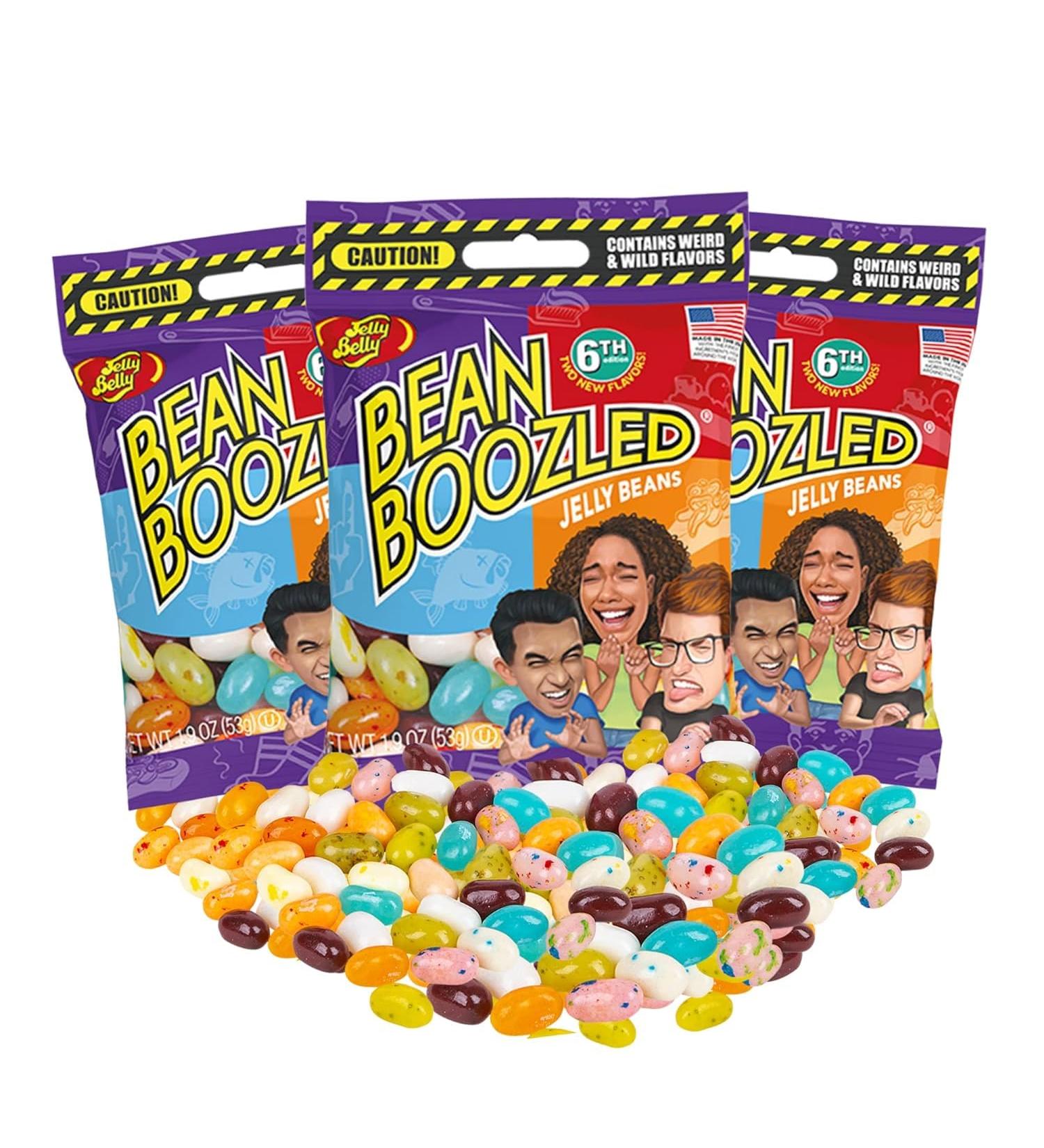 Jelly Belly Bean Boozled 20 Assorted Flavored Jelly Beans 3-Pack Bundle 54g - Christmas & Holidays Candy Vegan Candy Dairy Free Snacks Kosher Candy Gluten Free Bulk Candy Stocking Stuffers for Teens - Buy Online on GoSupps.com