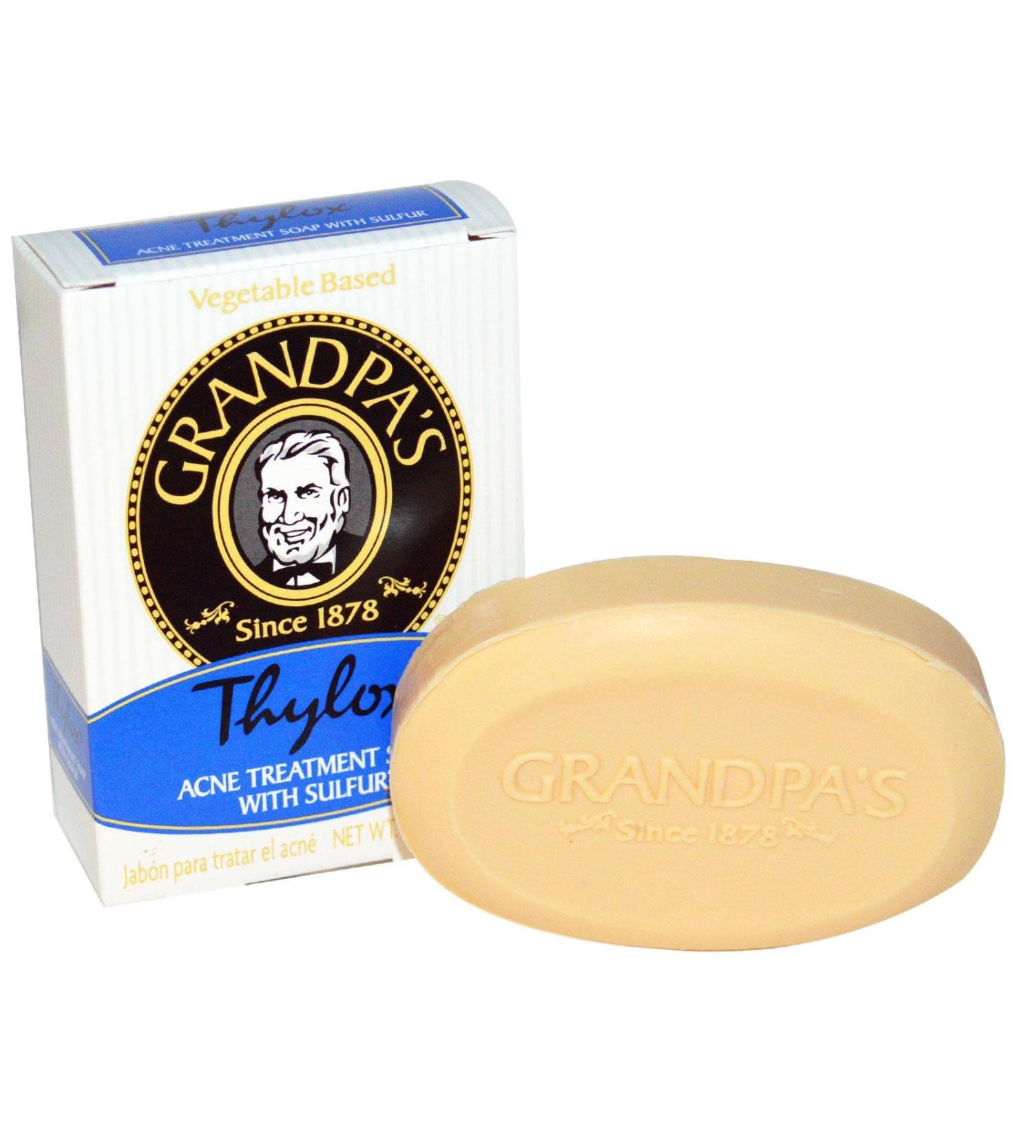 Grandpa's Thylox Acne Treatment Soap with Sulfur  3.25 Oz
