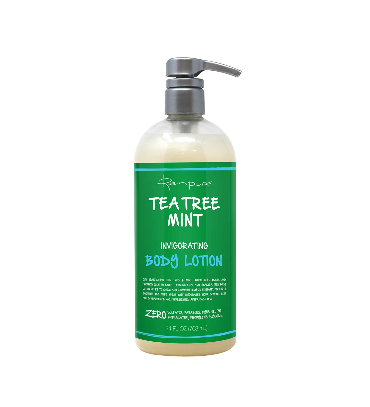Renpure Tea Tree Mint Body Lotion 24 fl oz - Invigorating Hydration - Buy Online on GoSupps.com