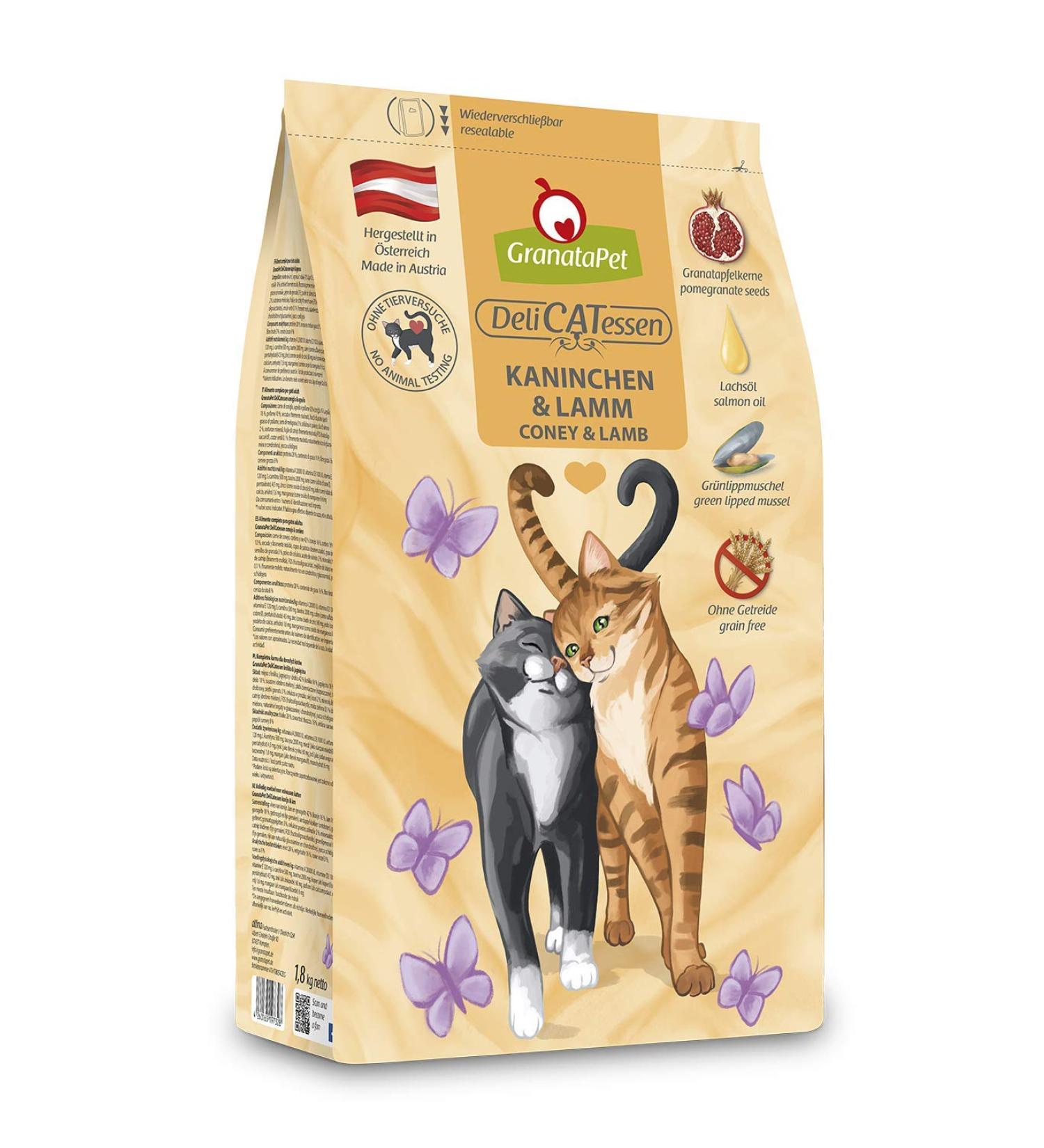 Granapet Delicatessen Rabbit & Lamb Dry Cat Food | Grain-Free Sugar-Free | 300g - Tasty Adult Feed - Buy Online on GoSupps.com