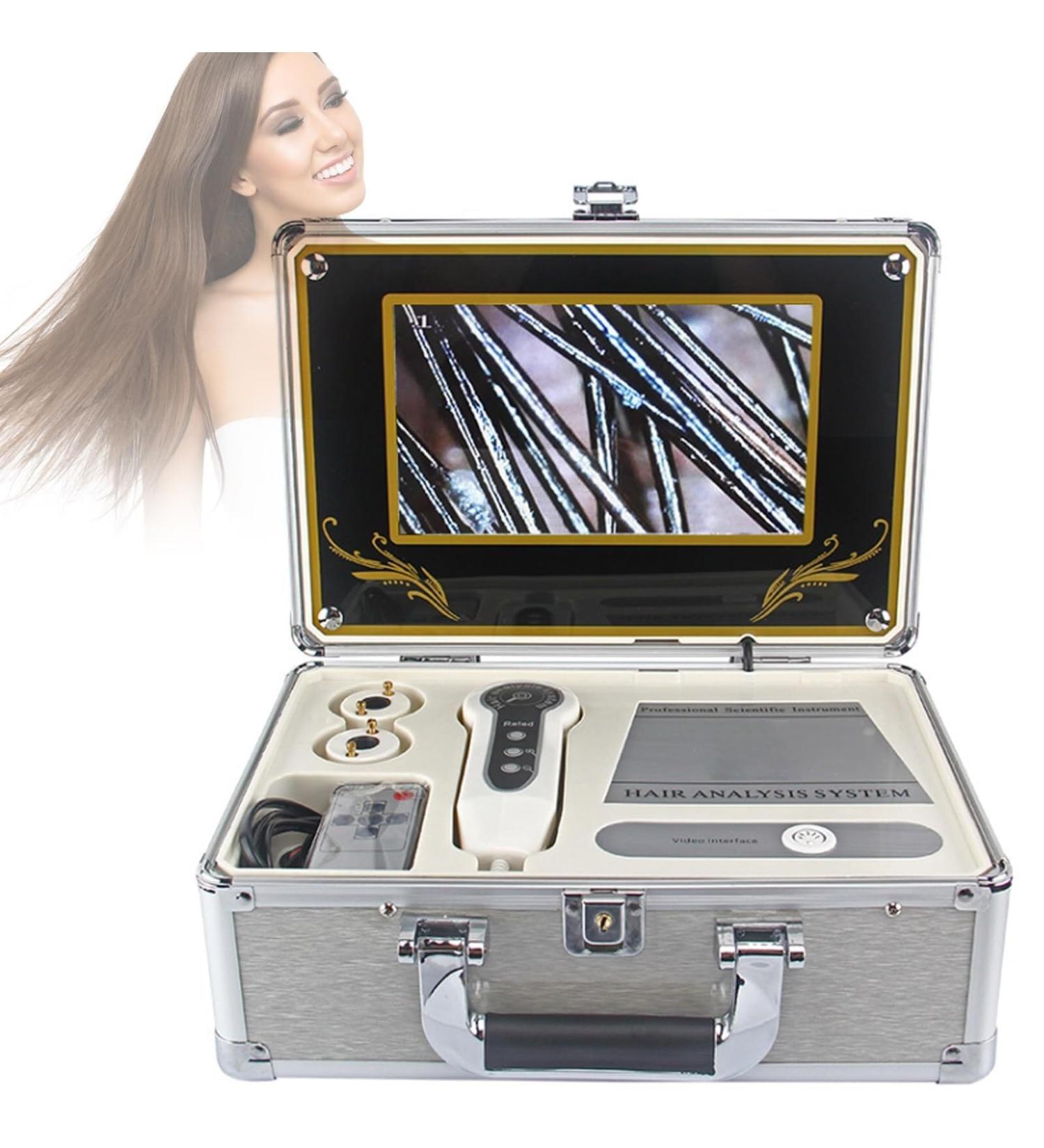 9 inch skin diagnostic hair analyzer skin diagnostic hair analyzer 5 million pixels LCD screen digital skin detector used for care center - Buy Online on GoSupps.com