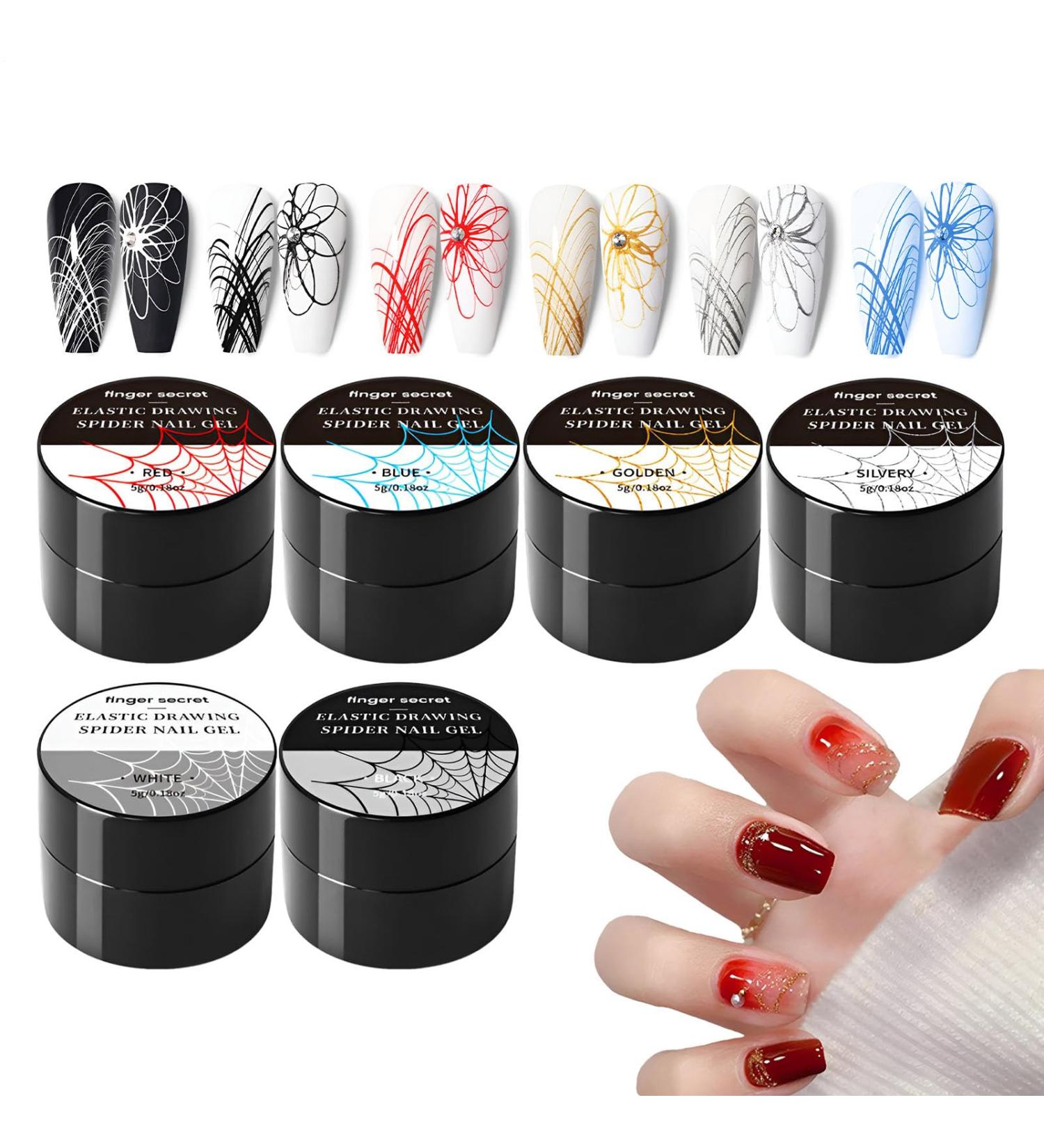 Gel - Thread Drawing Fine Line Painting | High Pigment Gel for Unique Nail Effects Compact Lined Bottle for Easy Grip Ideal for Nail Art - Buy Online on GoSupps.com