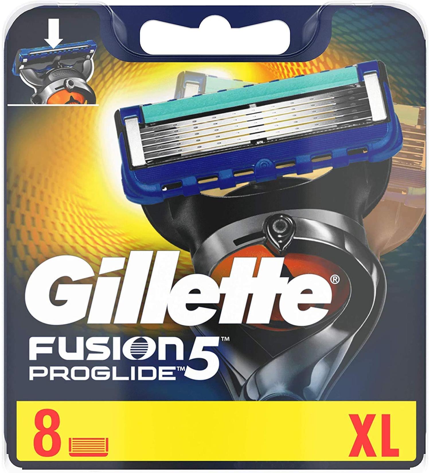 Buy Gillette Fusion 5 ProGlide Razor Blades - 8 Replacement Blades with Precision Trimmer & Glide Coating - Fast International Shipping - Buy Online on GoSupps.com