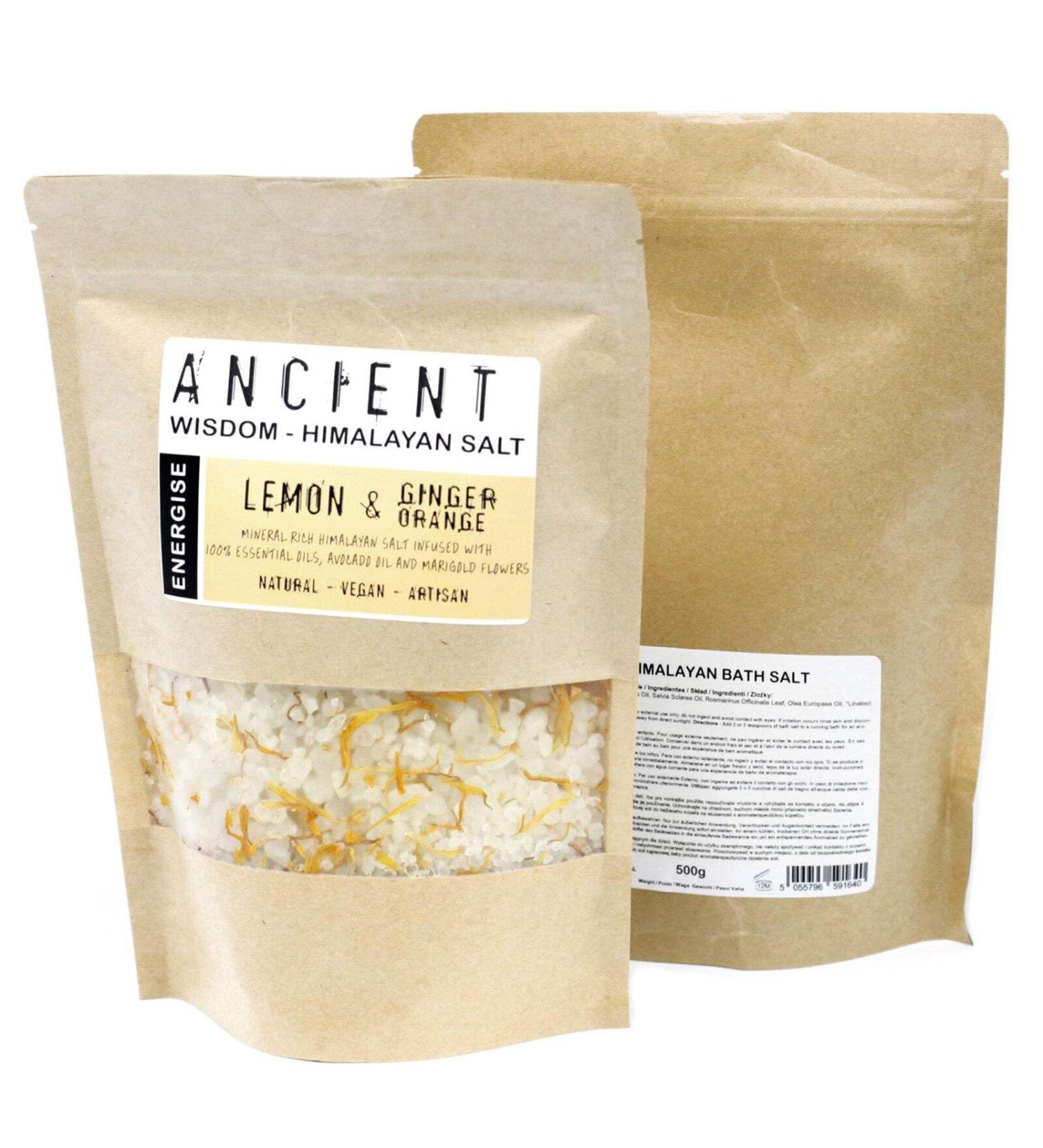 Ancient Wisdom Himalayan Bath Salt Blend 500g - Energise - Buy Online on GoSupps.com