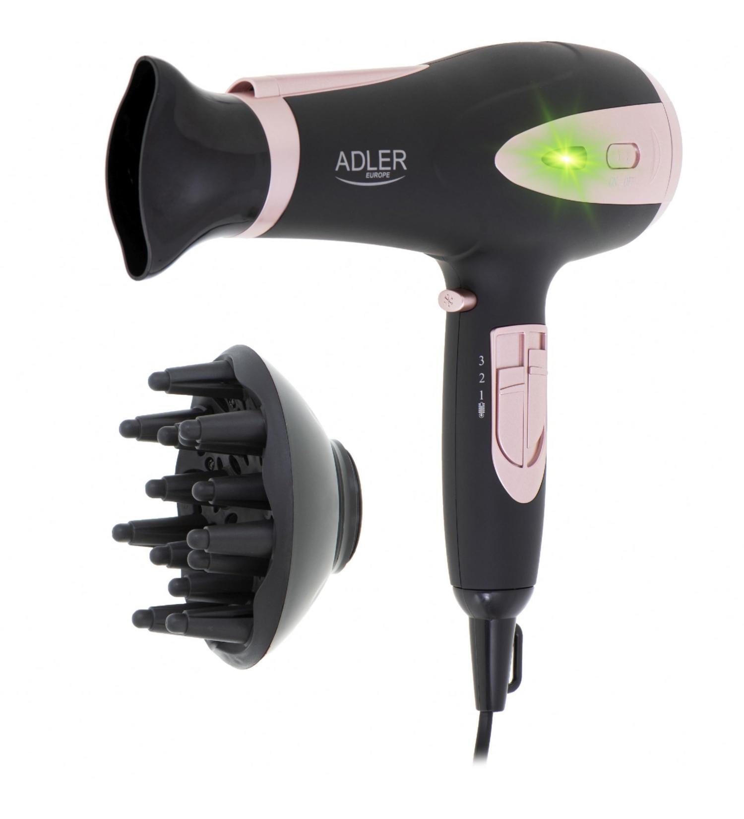 Adler AD 2248B hairdryer 2200 W Black - Buy Online on GoSupps.com