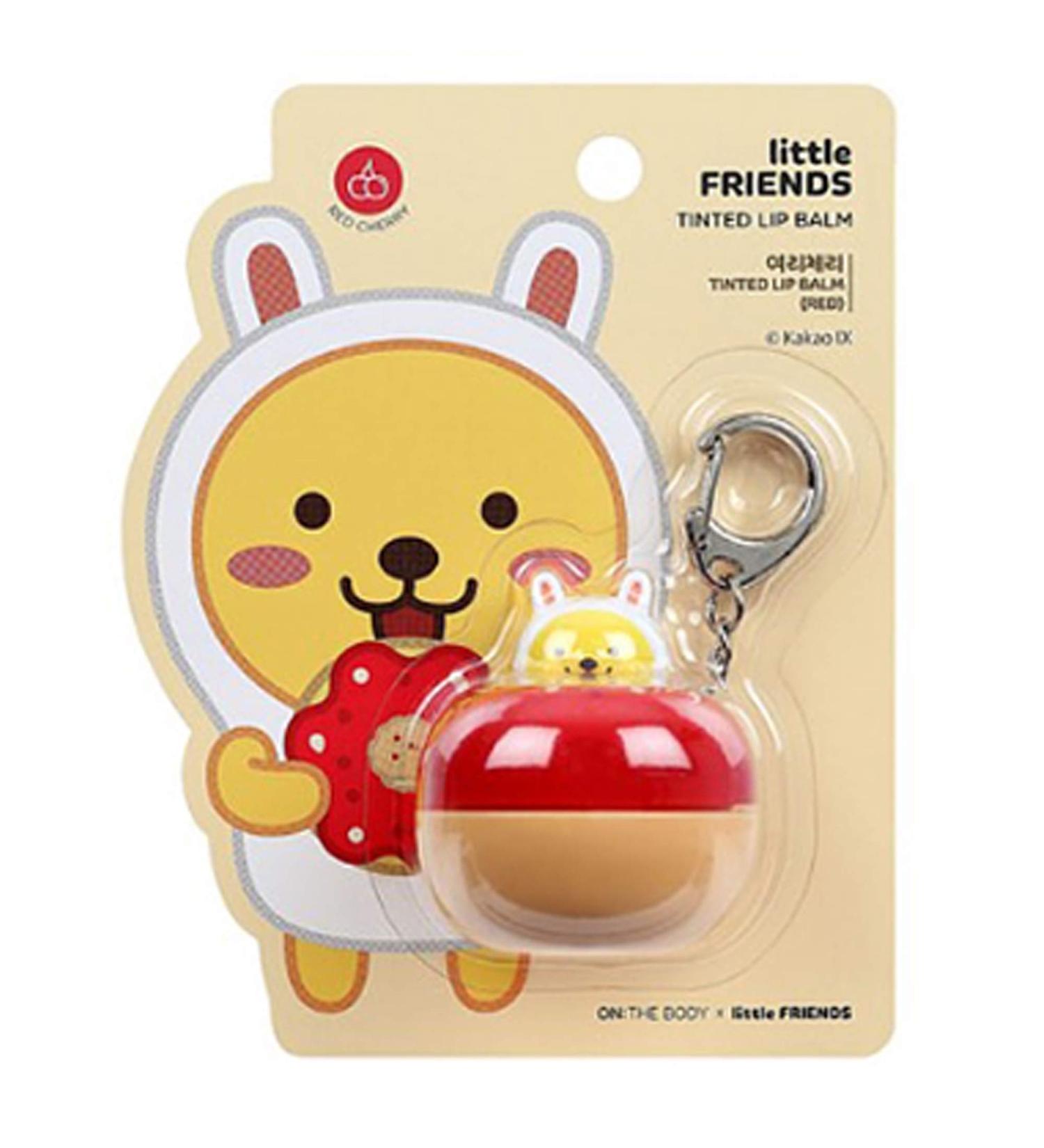 Kakao Little Friends Key Ring Strawberry Keyring Tinted Lip Balm 6g for Women or Men Lip Repair - Buy Online on GoSupps.com