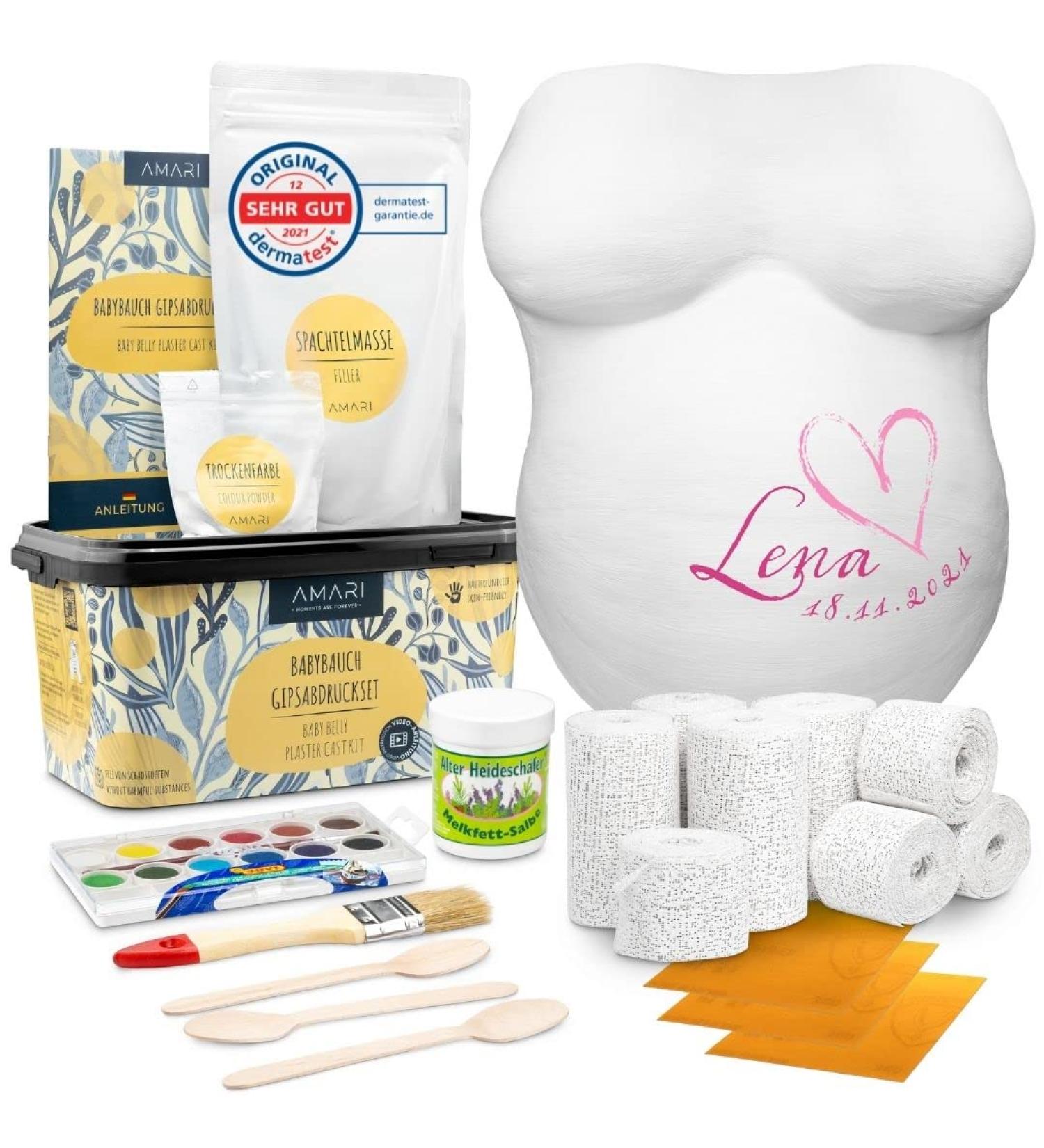 Amari Plaster Cast Baby Belly Set | Perfect Gift for Expectant Mothers | Create Cherished Memories - Buy Online on GoSupps.com