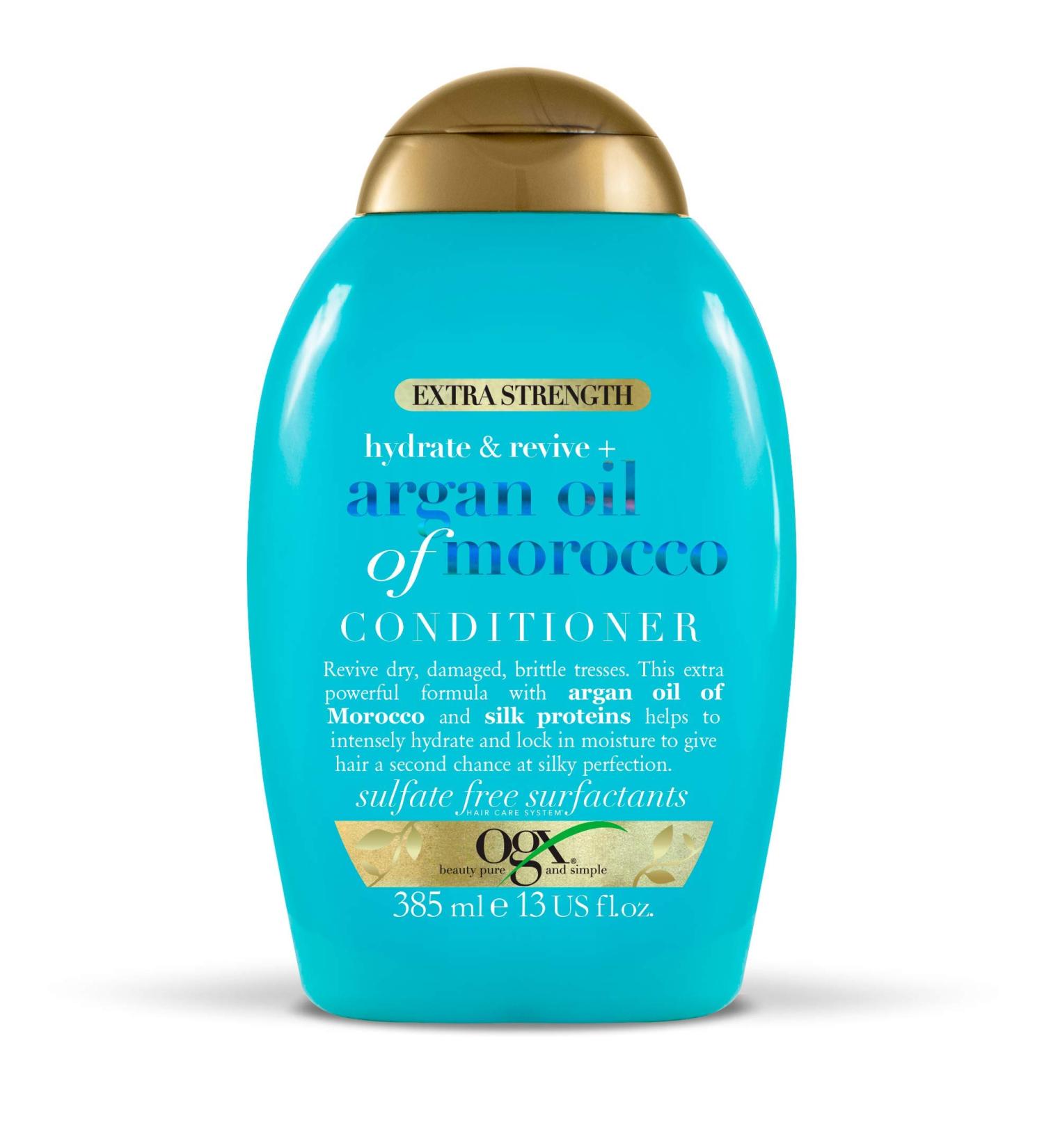 OGX Argan Oil of Morocco Extra Strength Conditioner 385ml - For Dry, Damaged Hair - Buy Online on GoSupps.com