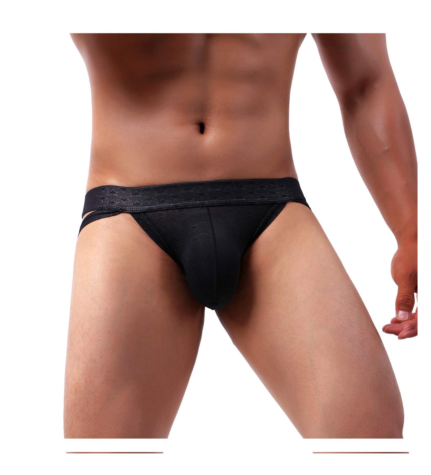 Arjen Kroos Men's Translucent Breathable Jockstrap Supporter - Black, XX-Large - Buy Online on GoSupps.com