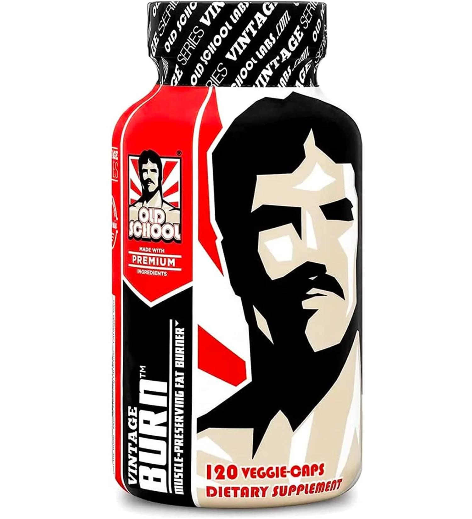 Old School Labs VINTAGE BURN Fat Burner â€“ 120 Capsules for Men & Women | Unflavored Weight Loss Supplement - Buy Online on GoSupps.com