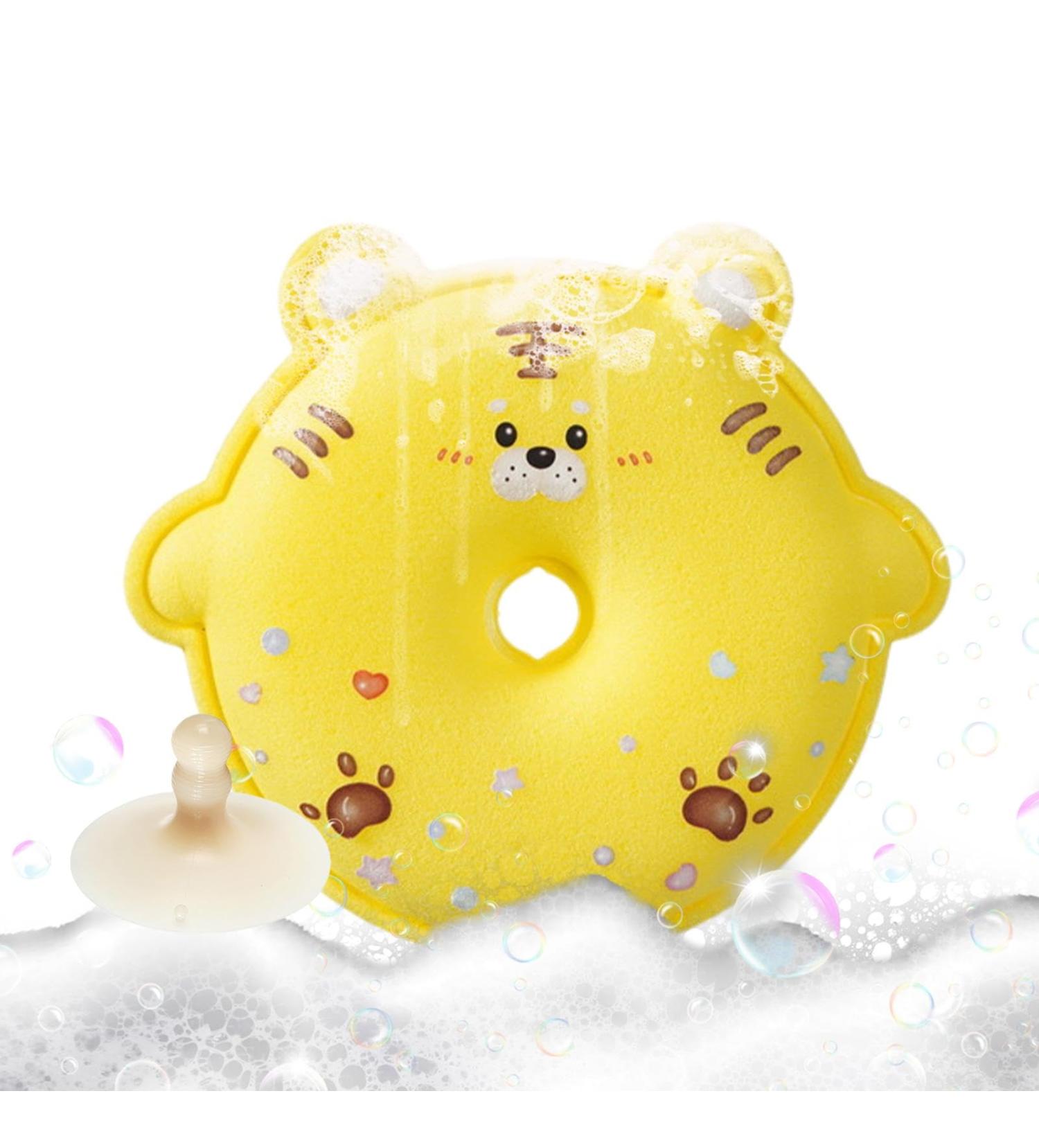 Shower Ball for Kids - Sponge Shower Ball for Children Dense Foam Body Scrub Shower Ball for Home Dormitory Travel Hotel Bathroom Yellow - Buy Online on GoSupps.com