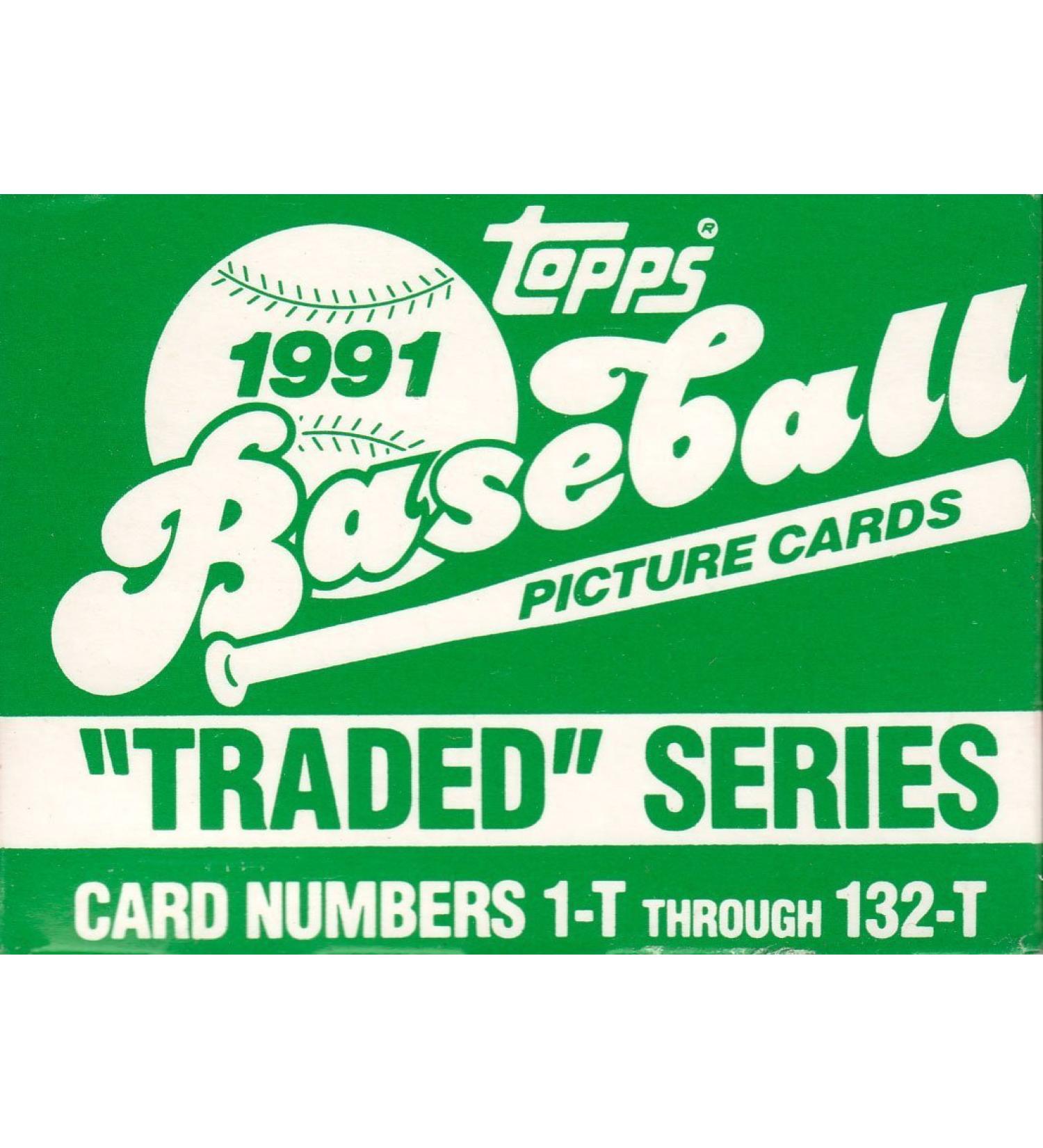 1991 Topps Traded MLB Baseball Factory Sealed 132 Card Set Complete M (Mint)