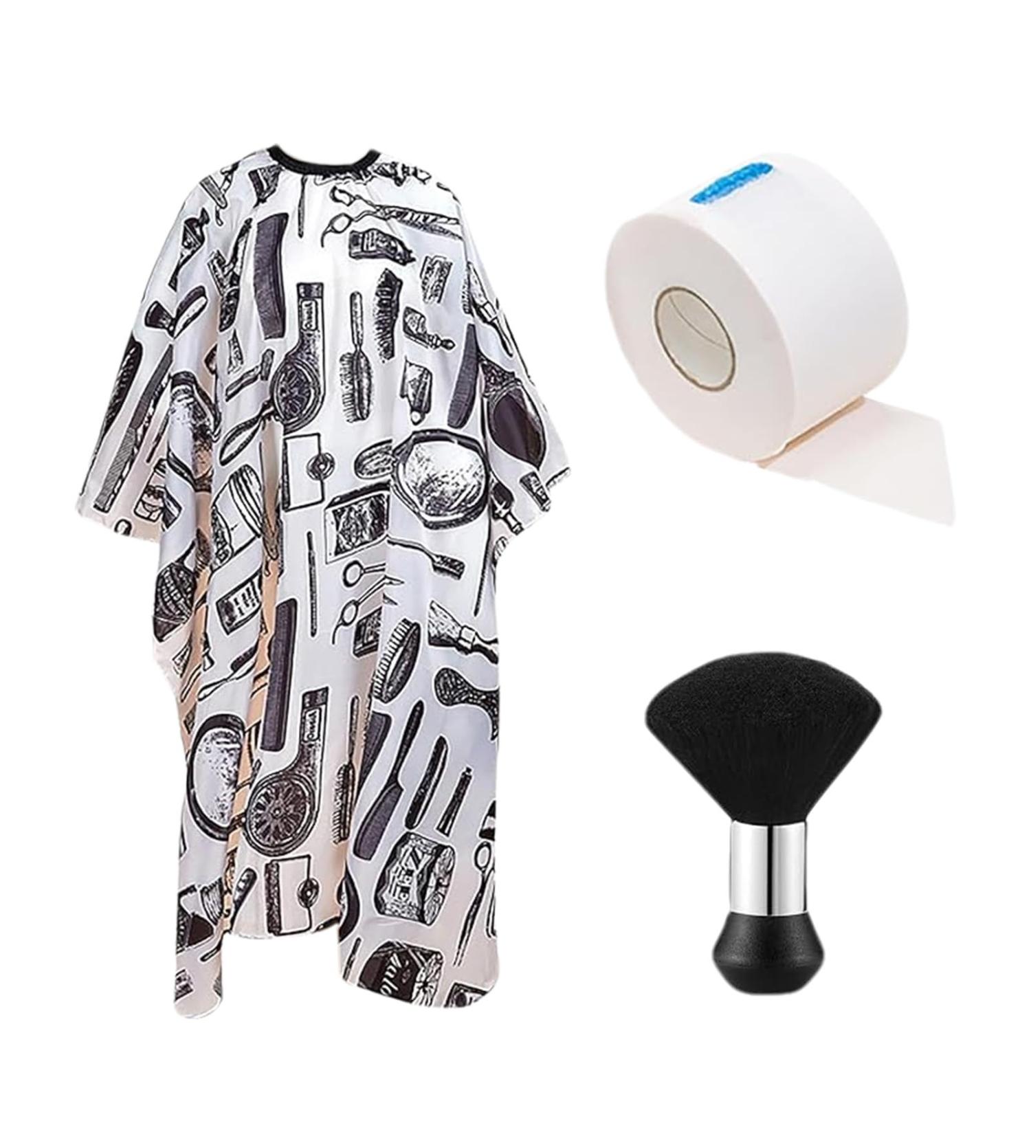 KHIRY Professional Barber Cape with Neck Dusting Brush Beauty Salon Accessories for Men and Women - Buy Online on GoSupps.com