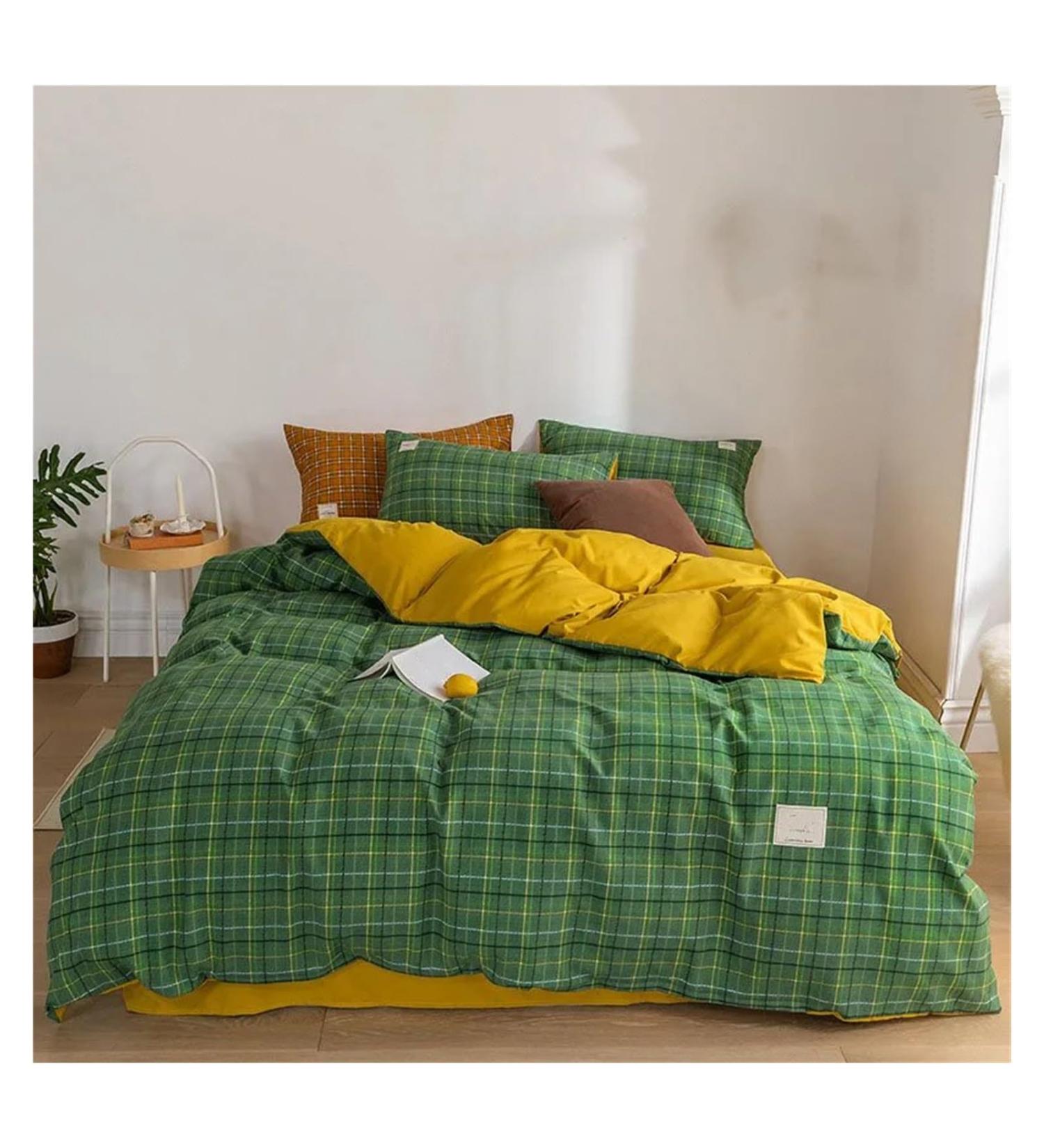 Bedding Sets Double Sided Duvet Cover Pillowcase Sheet Soft Comfort Double Duvet Cover Set Soft (C 4pcs 150x200cm) - Buy Online on GoSupps.com