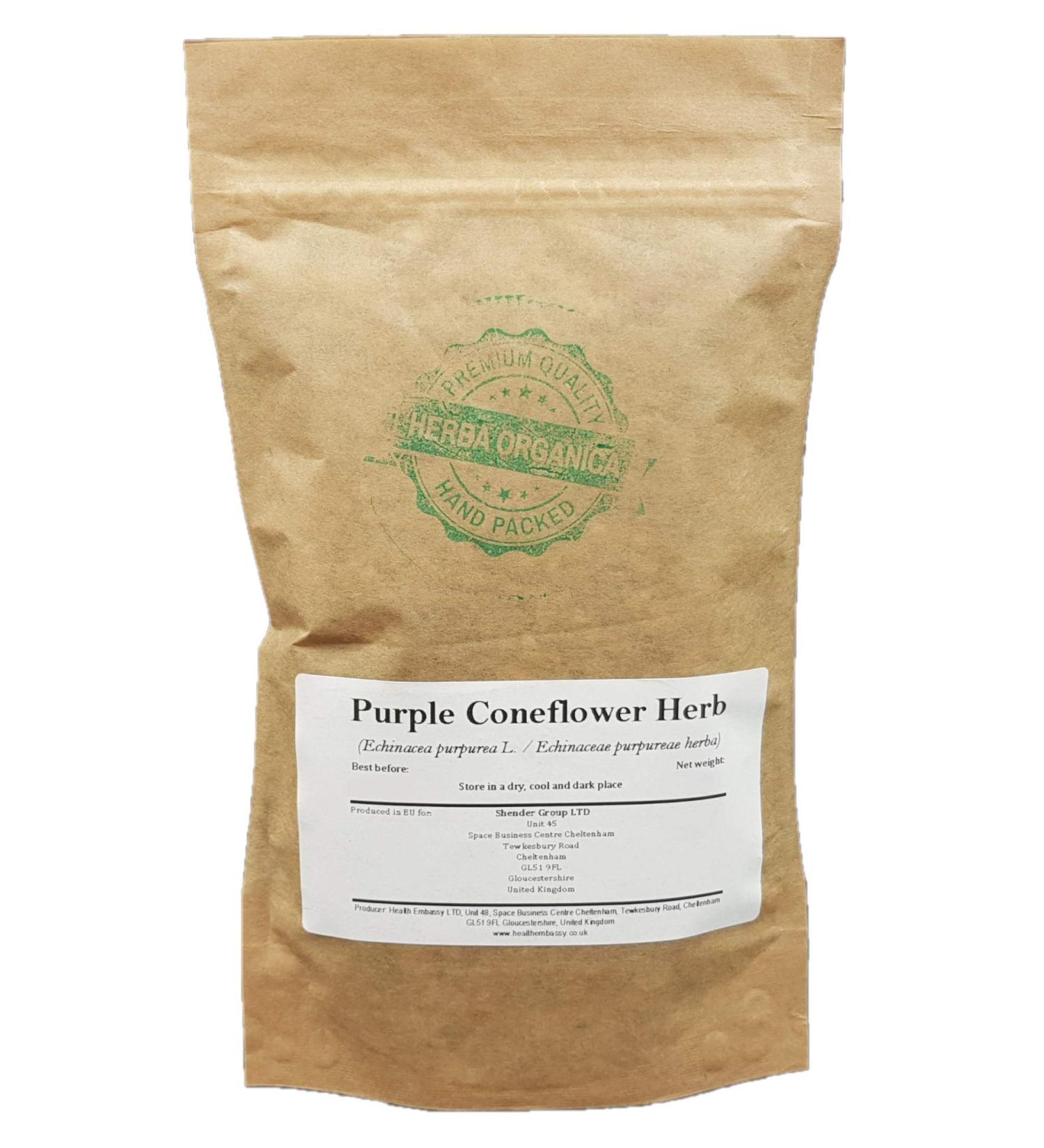 Herba Organica - chinac e Herbe - Echinacea Purpurea L - Purple Coneflower Herb (100g)