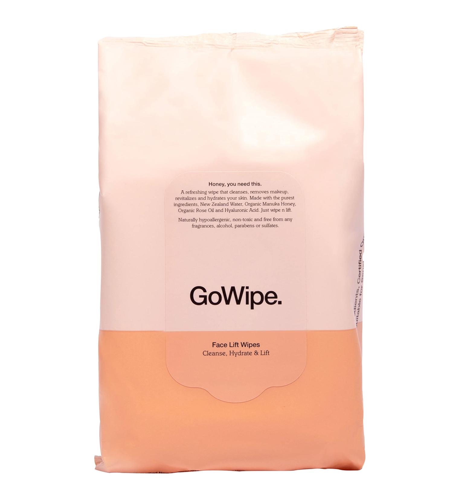 Organic Manuka Honey & Coconut Oil Facial Cleansing Wipes - Makeup Remover Towelettes with Aloe Vera, Rose Oil & Hyaluronic Acid - 25 Wipes - For All Skin Types - Buy Online on GoSupps.com