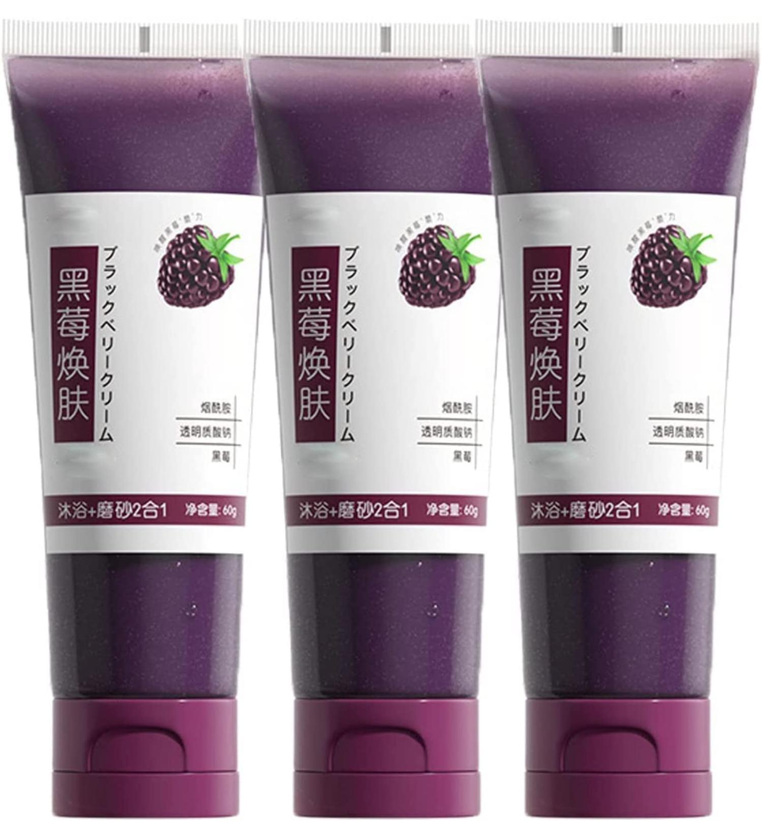 Juniper Berry Body Scrub Blackberry Exfoliating Body Scrub Organic Anti-Cellulite Body Scrub Deep Cleansing Scrub Gently Exfoliate and Wash - Buy Online on GoSupps.com