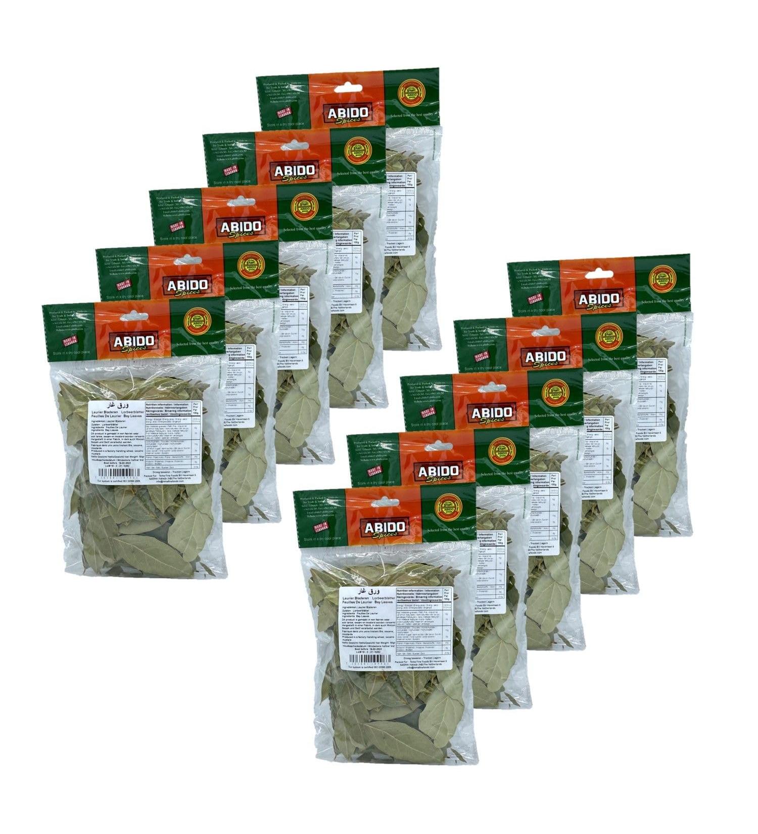 Abido Lot of 10 bay leaves - Abido - 50g sachet