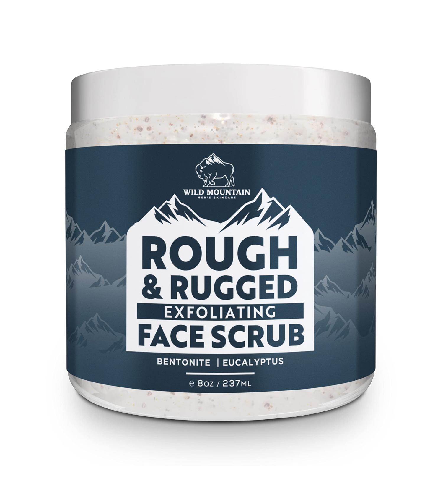 Rugged Face Scrub for Men - Exfoliating Microdermabrasion Facial Wash - Buy Online on GoSupps.com