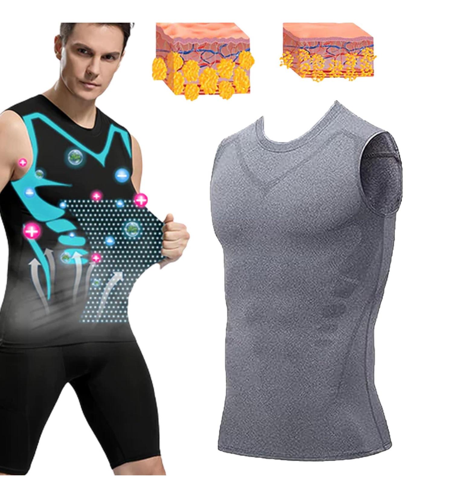 Shop Lucky Song Ionic Shaping Vest for Men | Gray Ionic Energy Vest - International Shipping - Buy Online on GoSupps.com