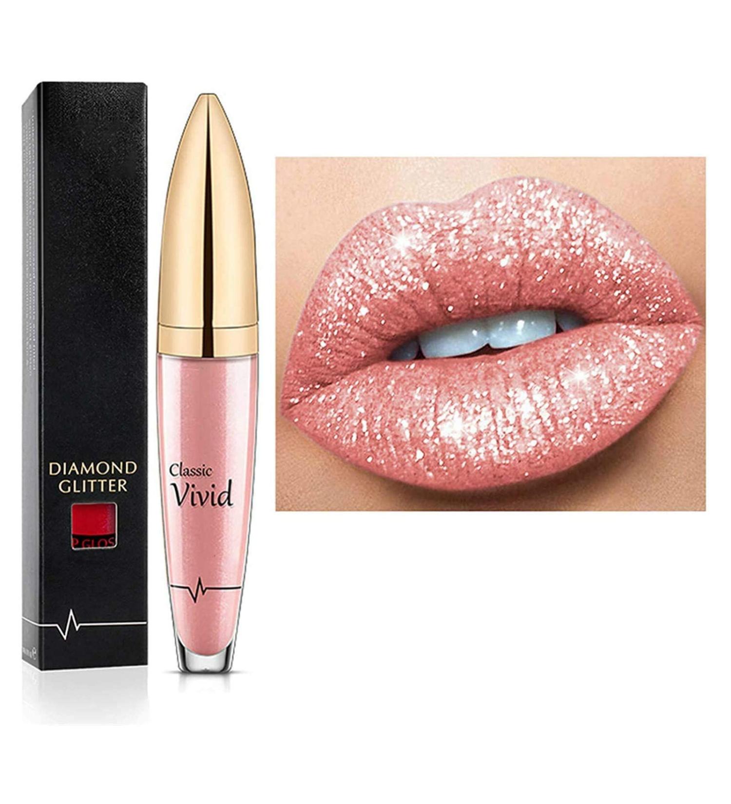 18 Colors Diamond Glossy Lipstick - Waterproof Matte & Shimmer Lip Gloss | Lively Beauty Make-up for International Shipping - Buy Online on GoSupps.com