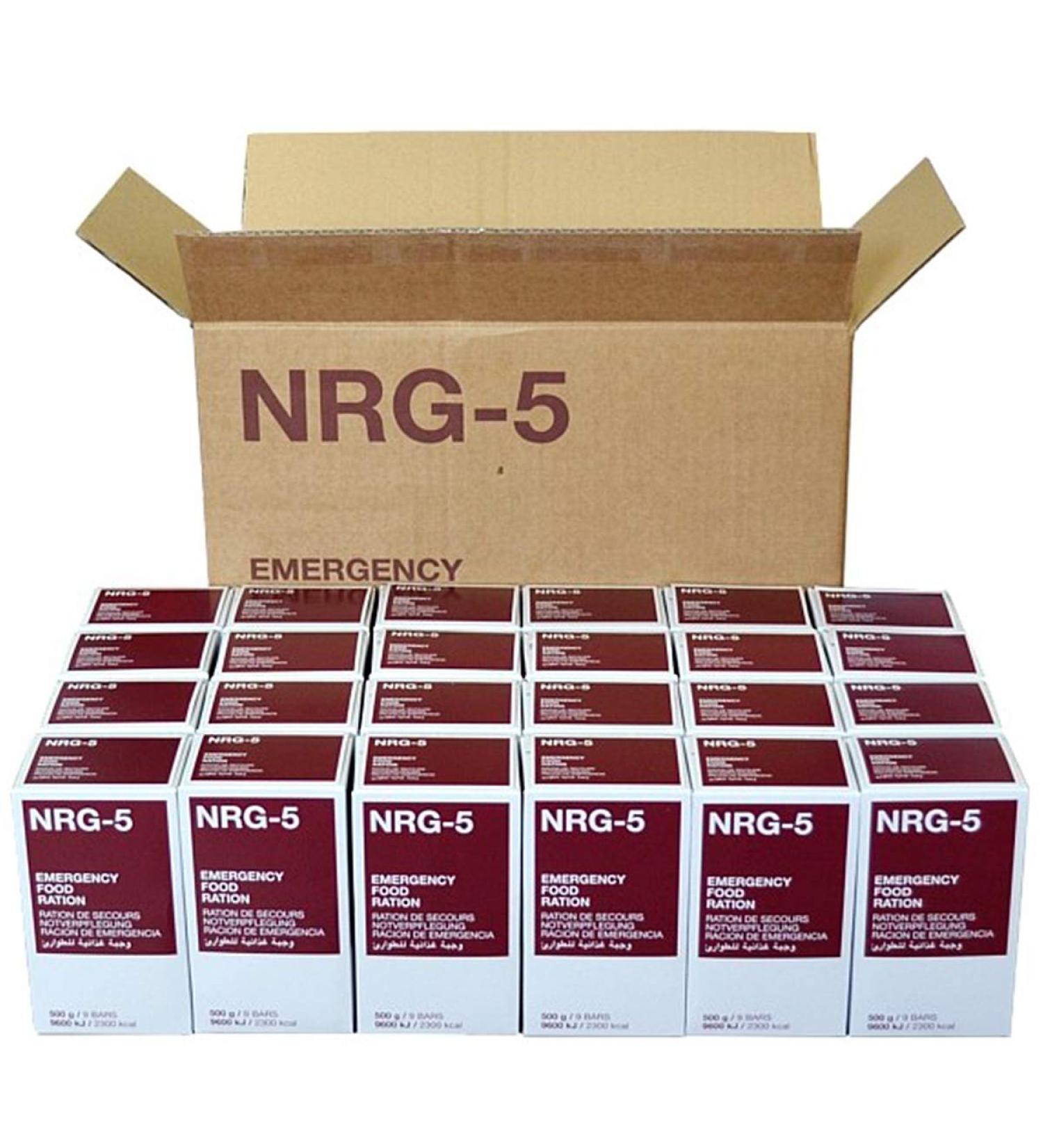 Buy NRG-5 Emergency Food - 24x 500g | Long Shelf Life & International Shipping - Buy Online on GoSupps.com