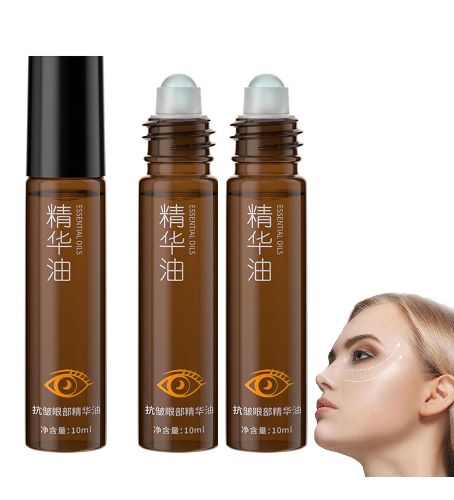 Time Eraser Oil-Under Eye Rollerball Time Eraser Rollerball Castor Oil And Frankincense Time Eraser Rollerball For Eyes And Face 360 Reduce Wrinkles And Fine Lines Reduce Under Eye Circles (2PCS) - Buy Online on GoSupps.com