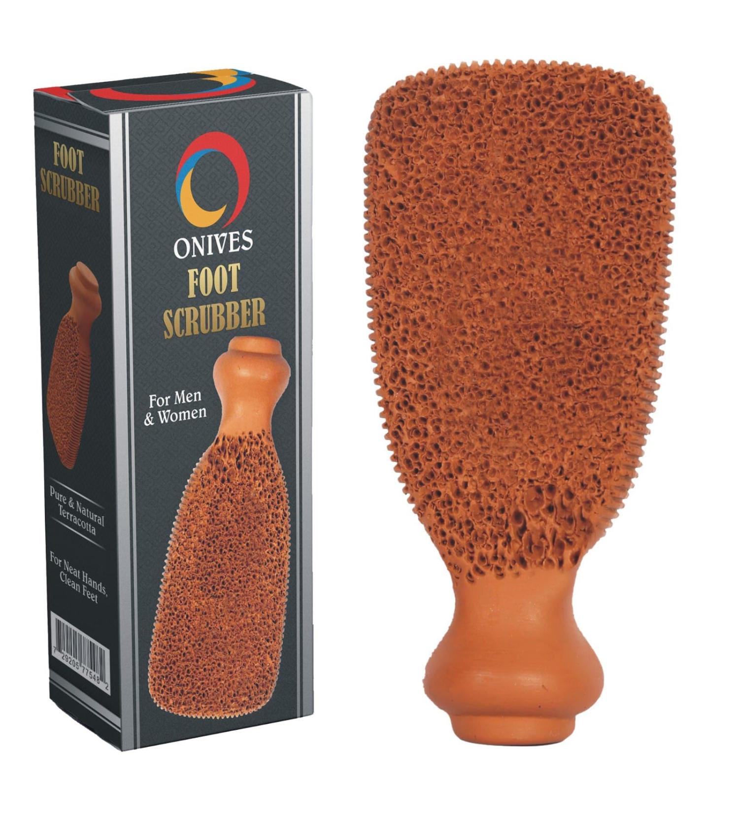 Pumice Stone Callus Remover & Exfoliator for Smooth, Soft Feet - Natural Terracotta Pedicure Tool for Cracked Heel Repair - Buy Online on GoSupps.com