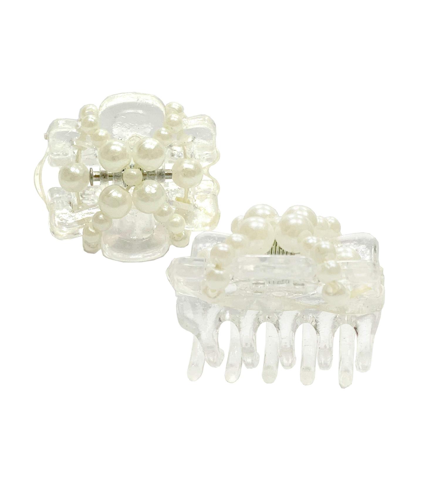 A & a hair beauty hair clip hair clip hair clamp hair clip standard clip clamping hair dutt hairstyle hairstyle help hair jewelry transparent pearl cream small
