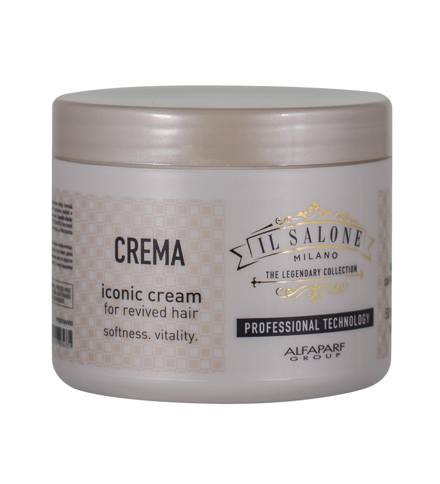Il Salone Milano Professional Iconic Cream Mask | Moisturizing Hair Treatment for Normal to Dry Hair | 16.9 oz - Enriched with Milk & Wheat Protein for Shine & Softness - International Shipping Available - Buy Online on GoSupps.com