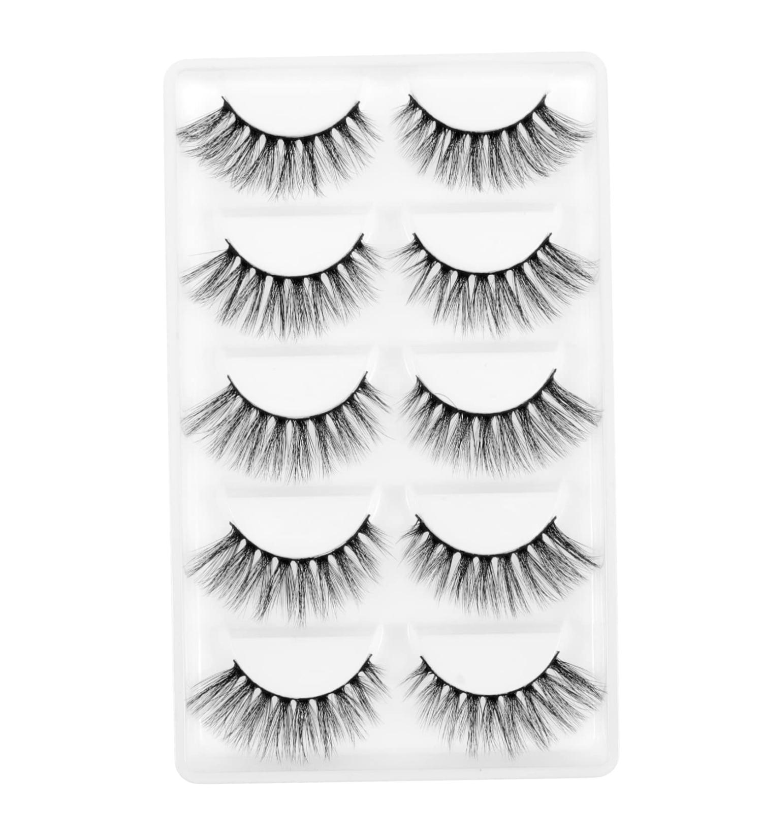 5 Pair Fake Lashes Artificial Lashes Eyelashes Natural Style - Buy Online on GoSupps.com