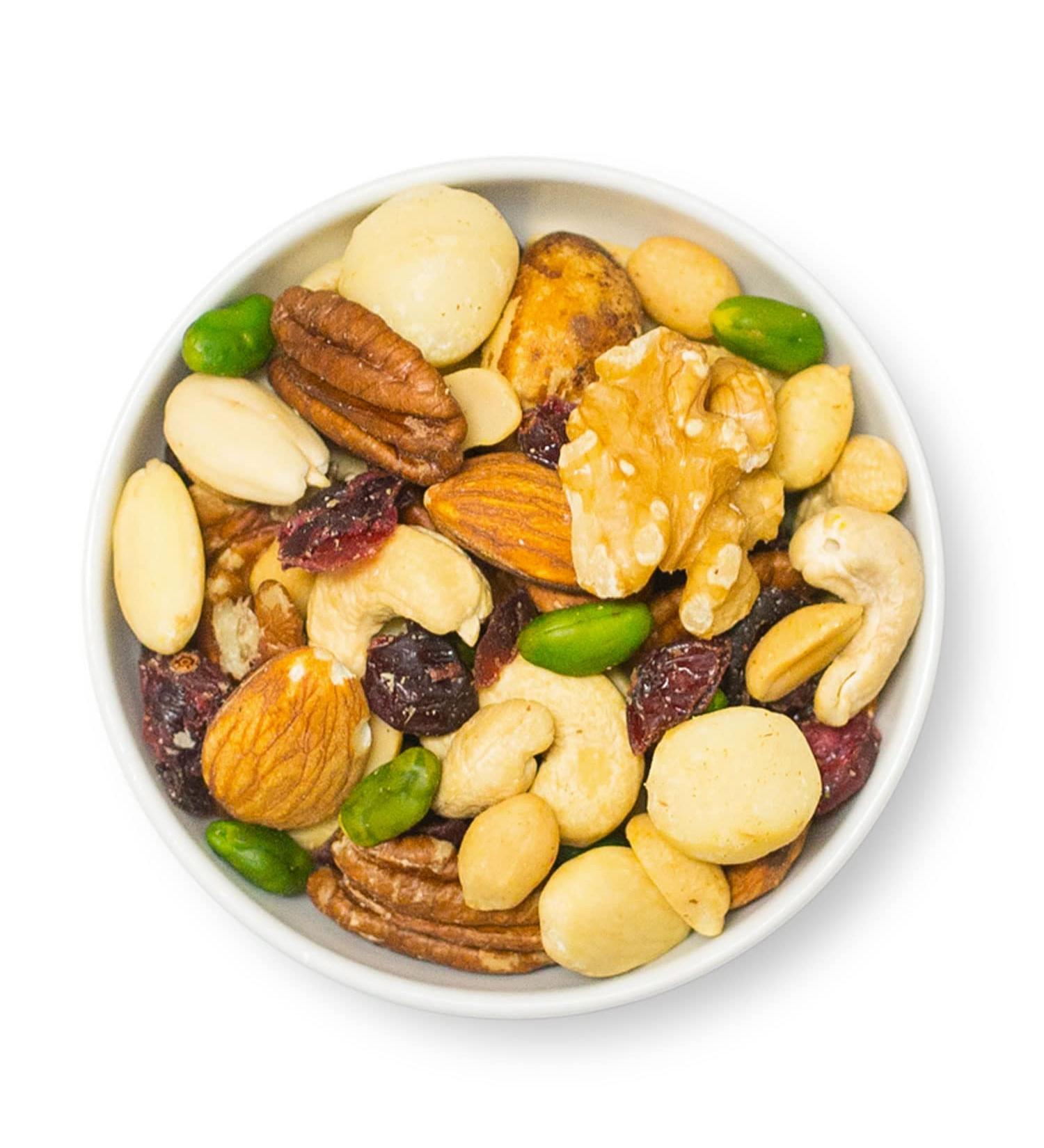 1001 Fruit Noble Nut Mix 1000g - Vegan Sugar-Free Nut & Cranberry Blend | Premium Berries & Nuts for International Shipping - Buy Online on GoSupps.com