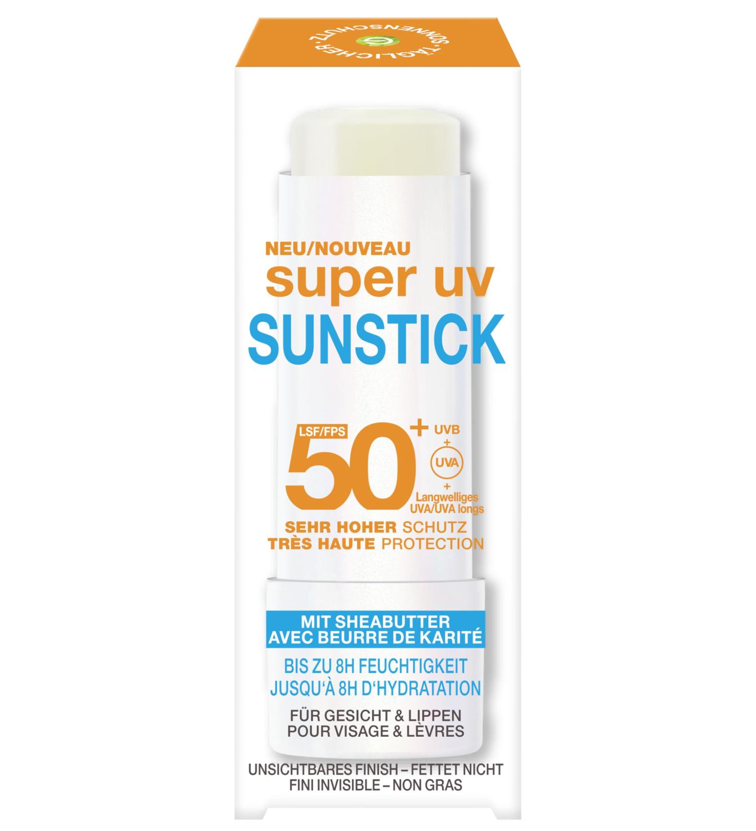 Garnier Garnier Ambre Solaire SPF 50+ Super UV Sunstick Transparent & Non-Greasy Face & Lips High UV Protection Nourishing